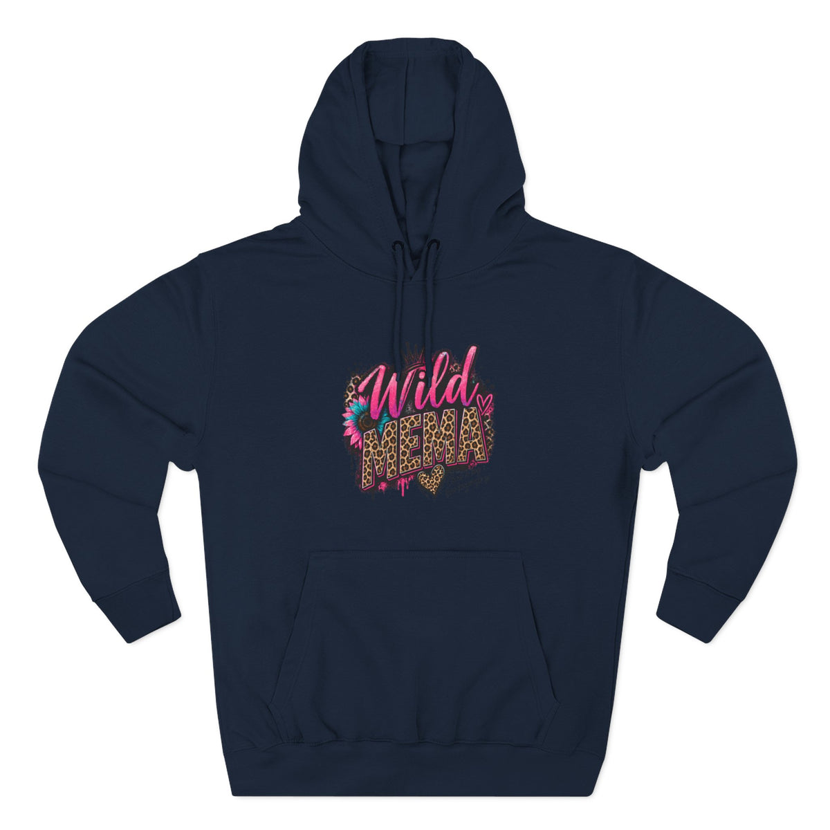 Wild Heart MEMA Leopard Print Hoodie — Women’s Trendy Graphic Pullover
