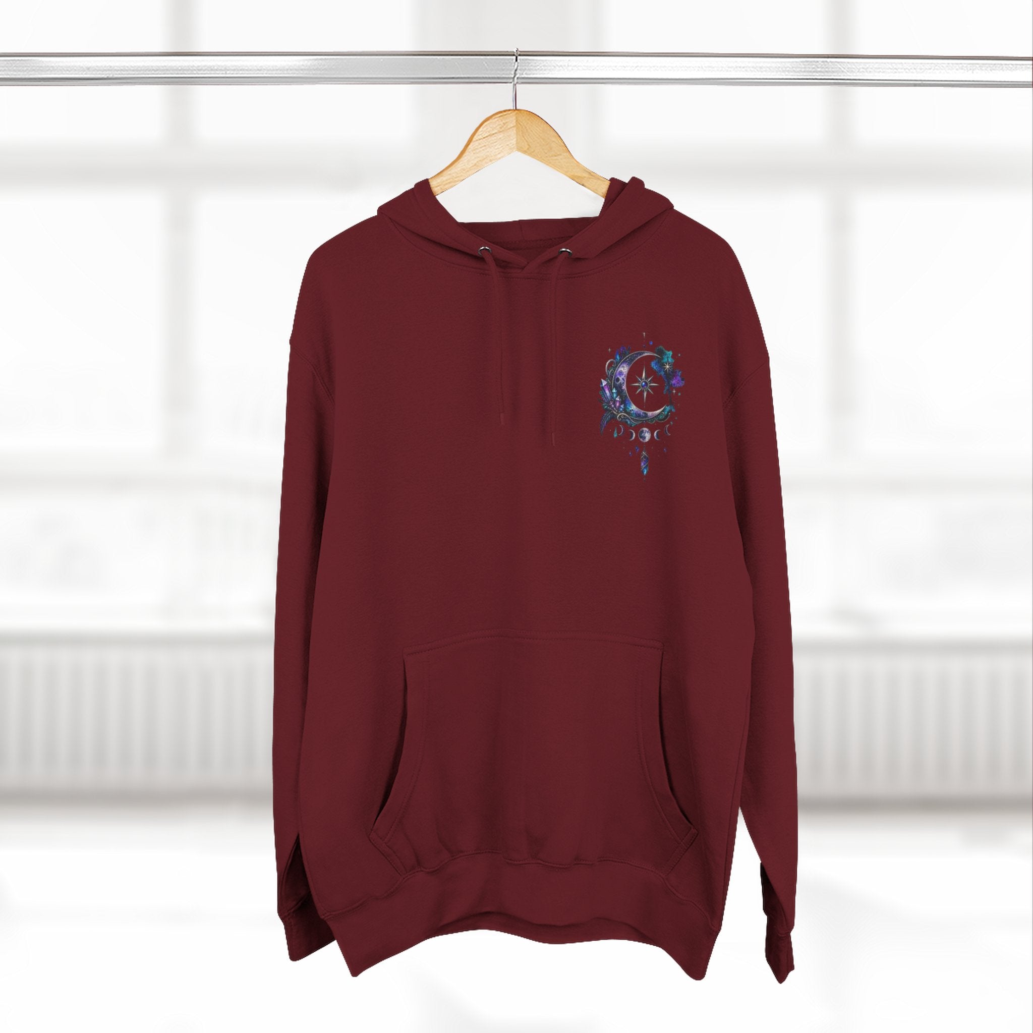 Mystic Moon Hoodie — "Trust the Signs" Celestial Fleece Pullover