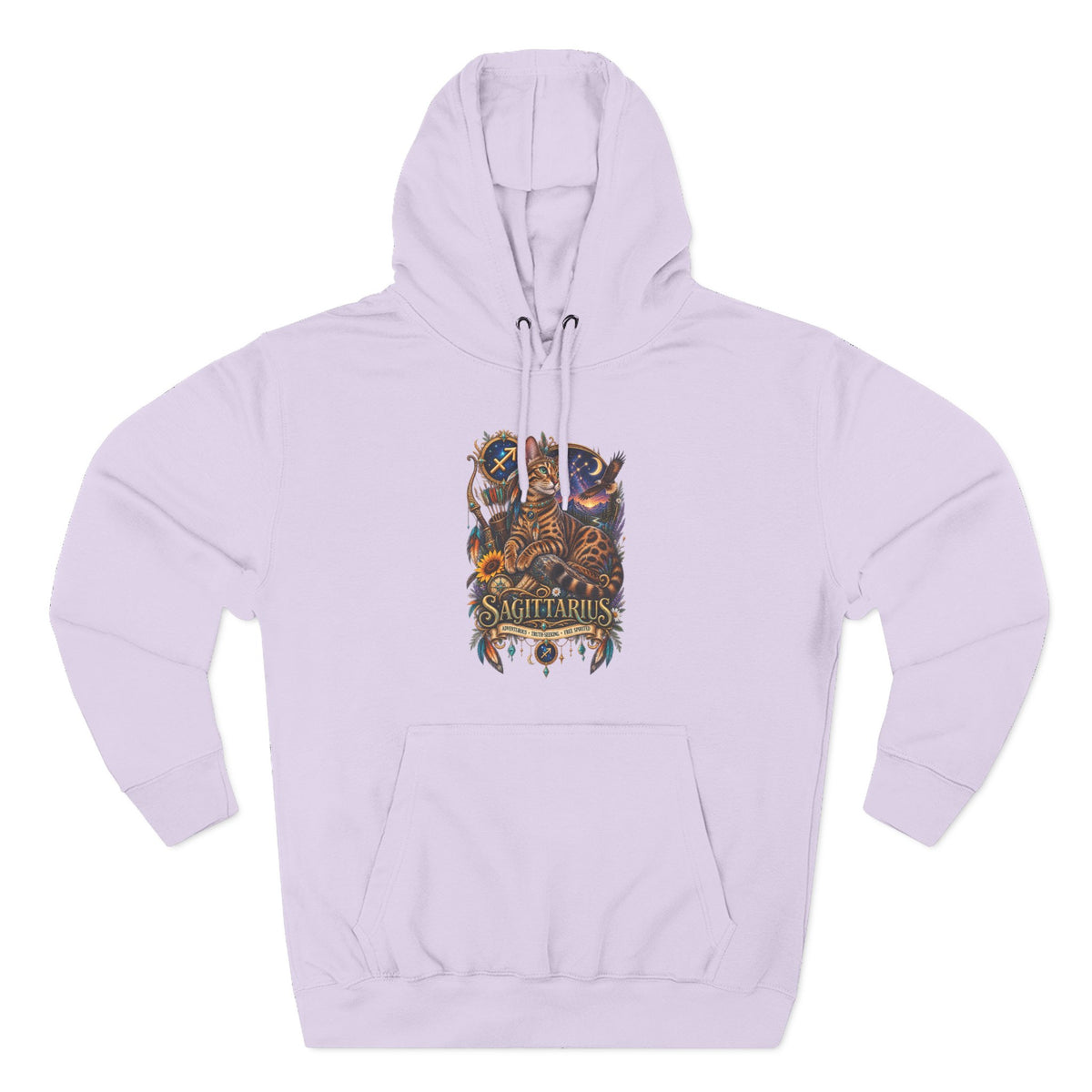 Sagittarius Bengal Zodiac Hoodie — Celestial Archer Constellation Graphic