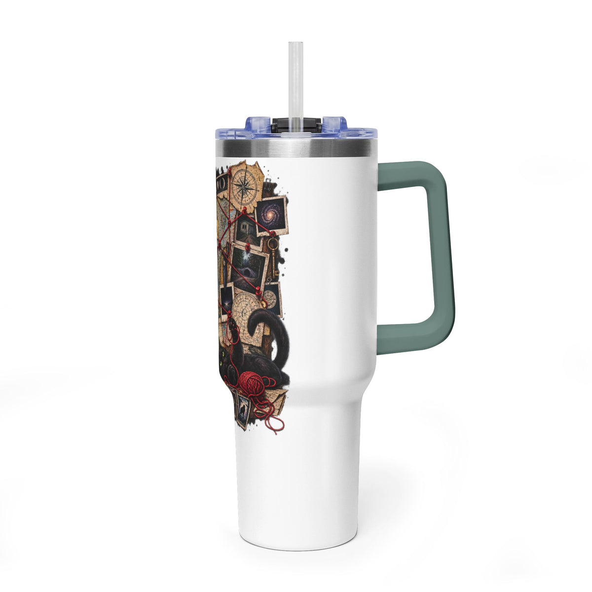 Mystery Board 40oz Vacuum Tumbler — Detective Case Files Design