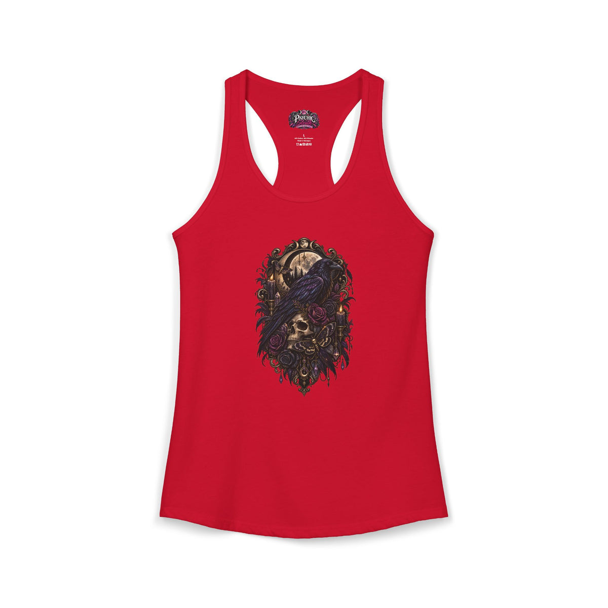 Raven Skeleton Goth Tank