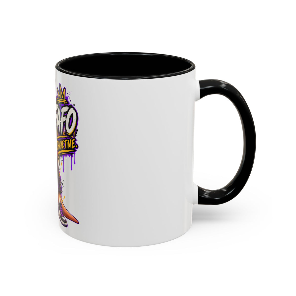Kangaroo Streetwear Coffee Mug — "FAFO I Have Time" Accent Mug