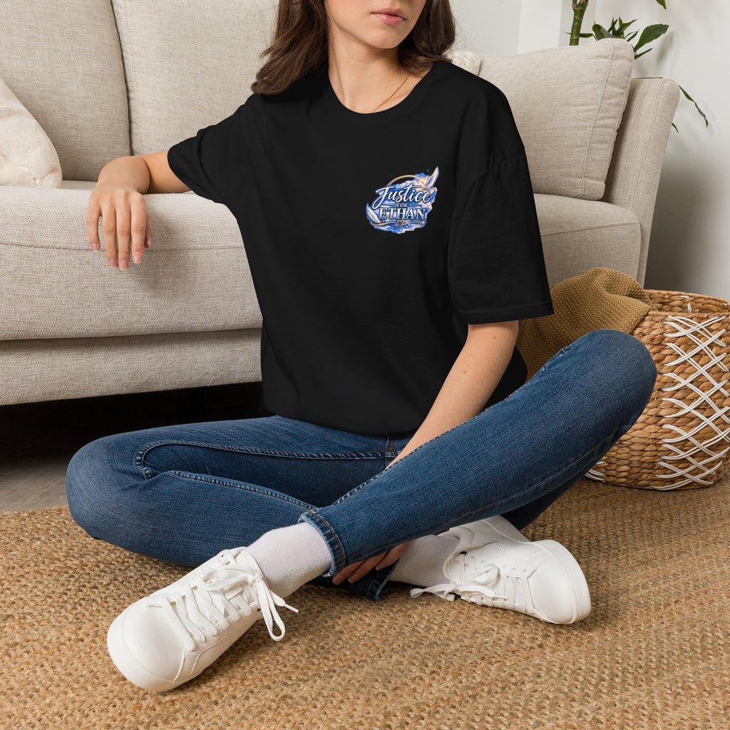 T-Shirt — "Justice for Ethan" " Your story still matters" Memorial Tee ( Angel Wing Edition)