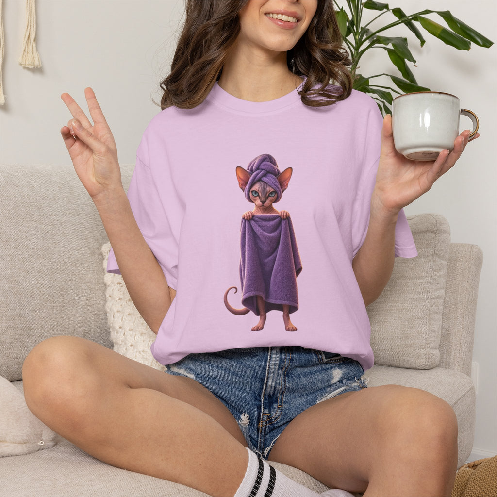 Funny Sphinx Cat in Towel- Trending funny Animals