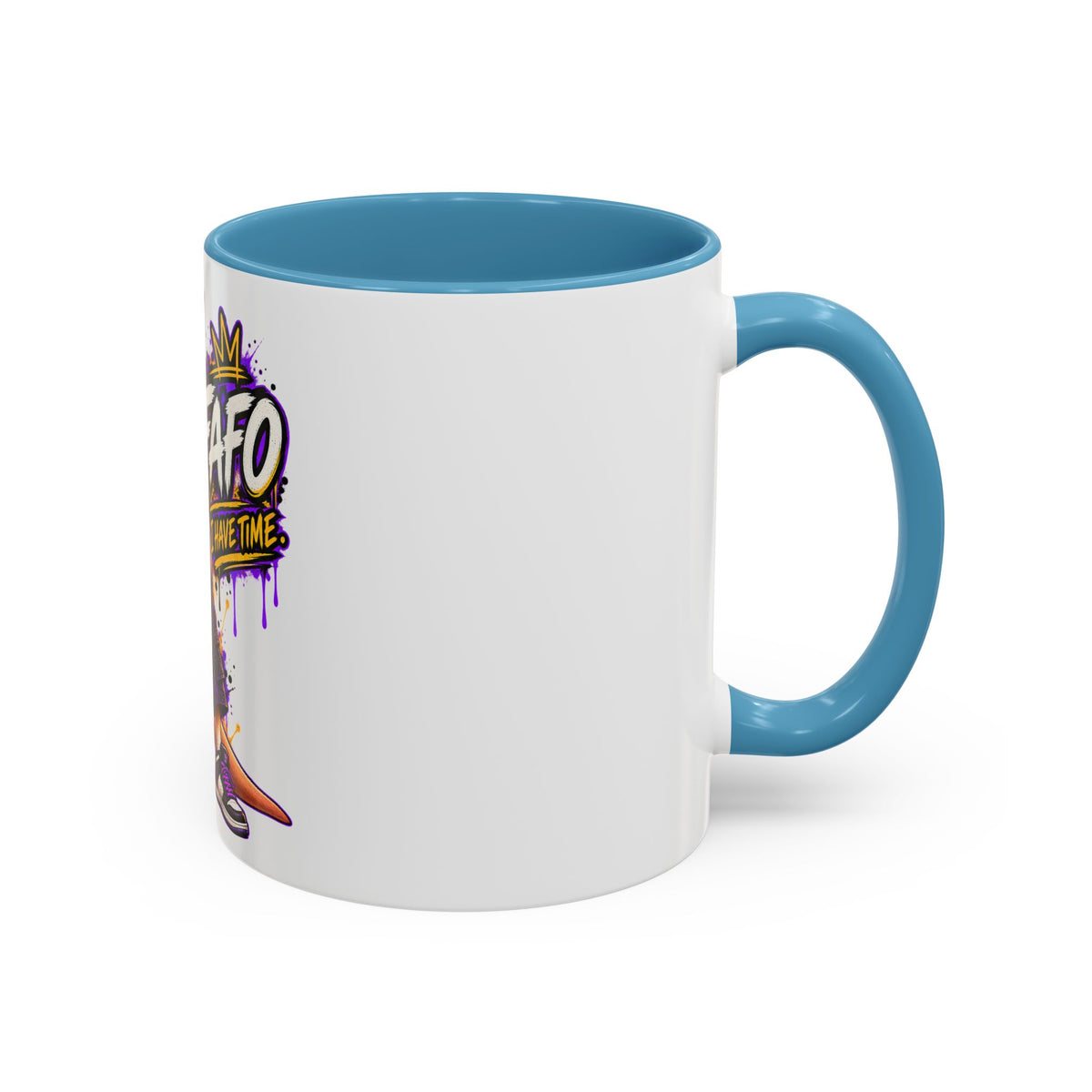 Kangaroo Streetwear Coffee Mug — "FAFO I Have Time" Accent Mug