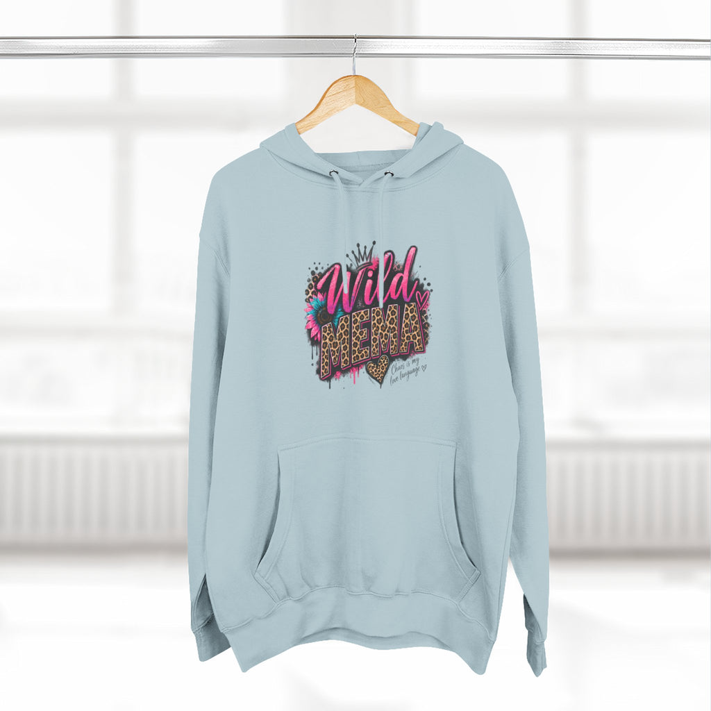 Wild Heart MEMA Leopard Print Hoodie — Women’s Trendy Graphic Pullover