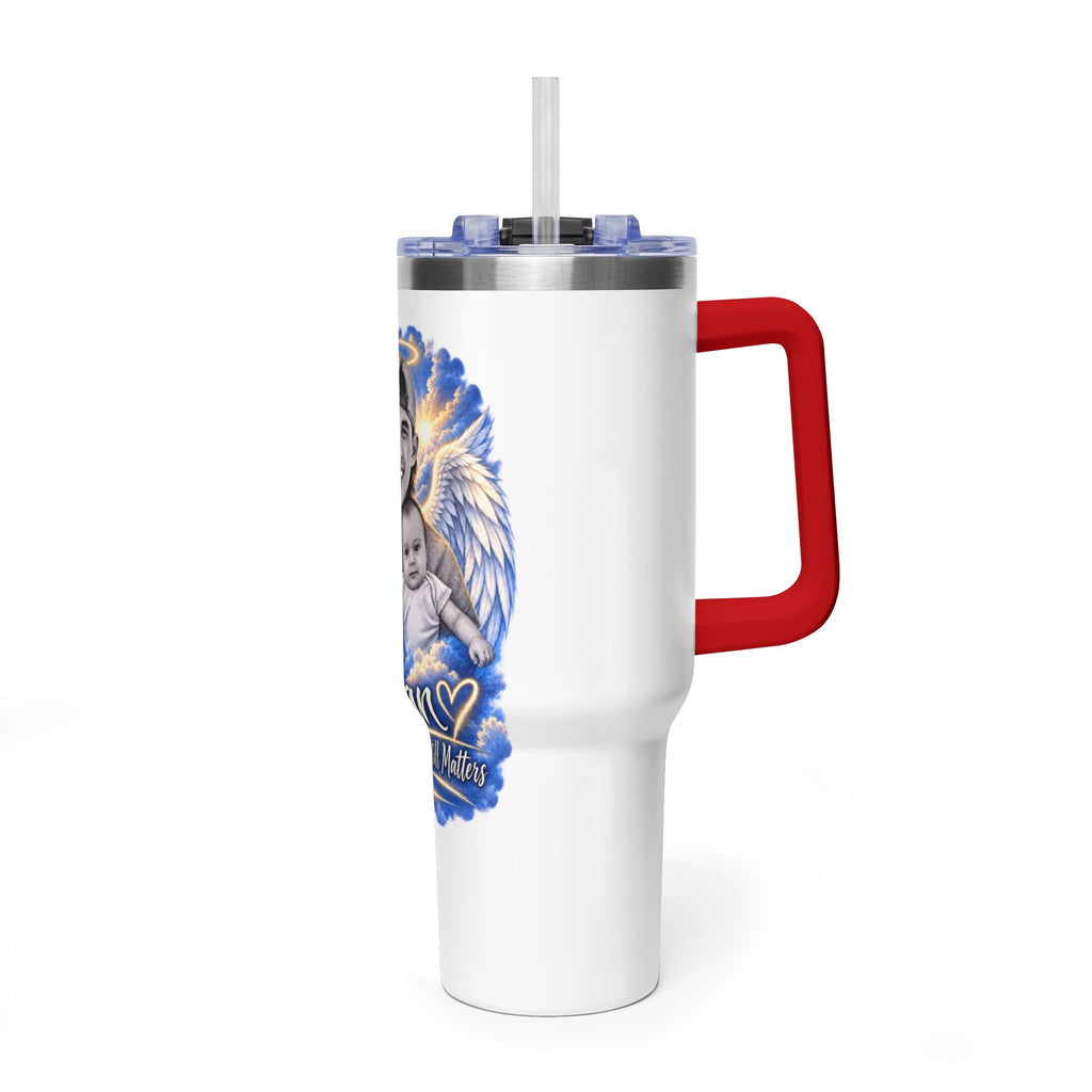 Memorial 40oz Tumbler — Personalized 'Ethan' Angel Wings Keepsake