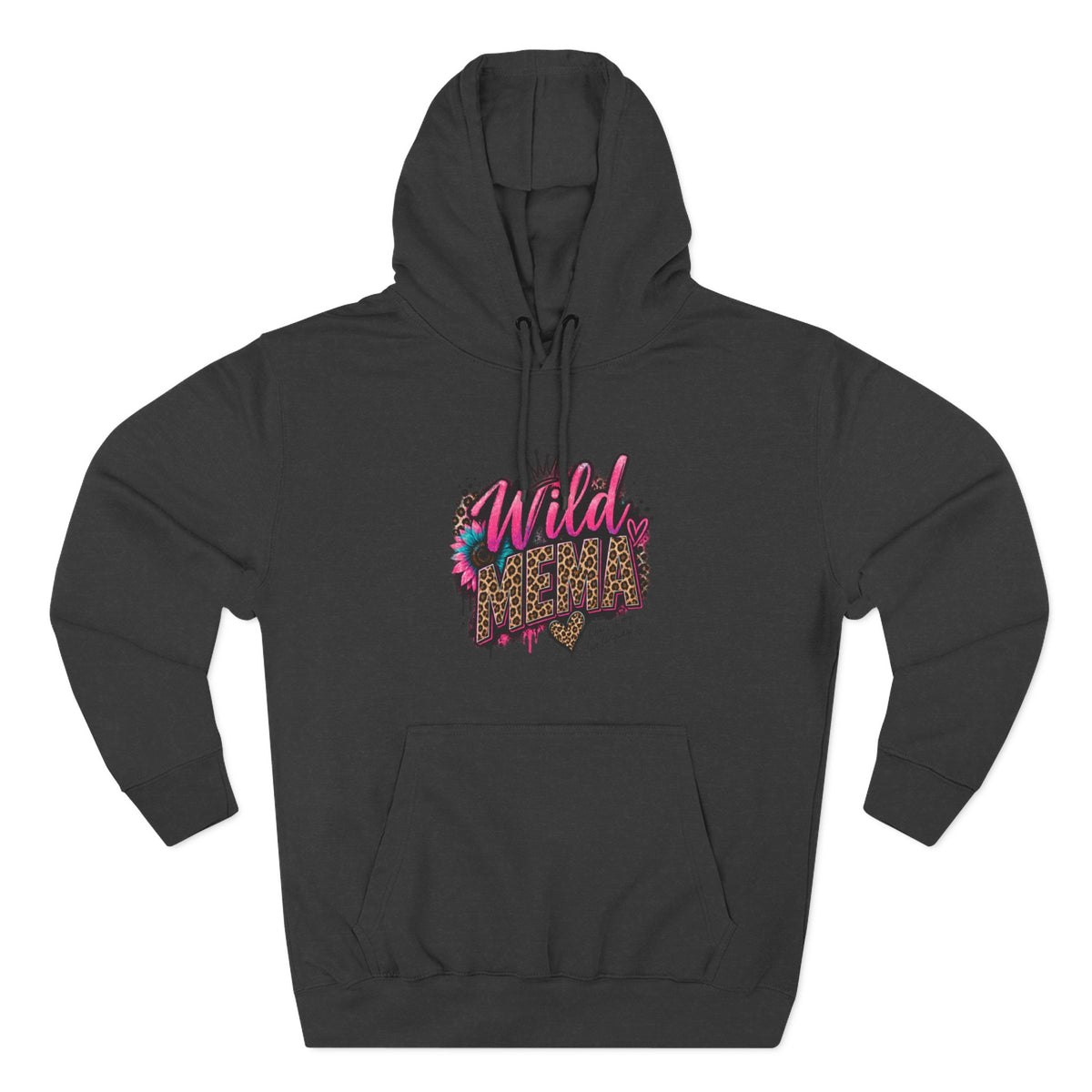 Wild Heart MEMA Leopard Print Hoodie — Women’s Trendy Graphic Pullover