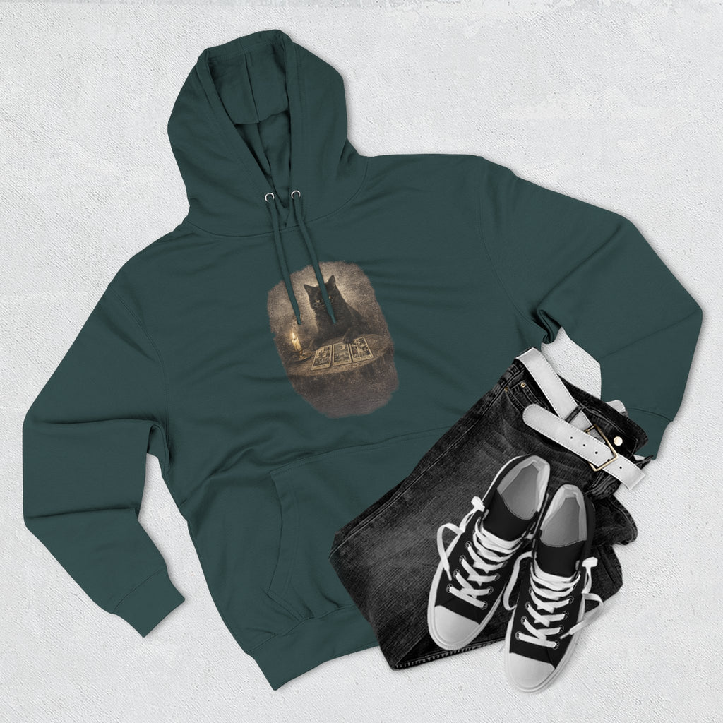 Tarot Black Cat Pull Over Hoodie