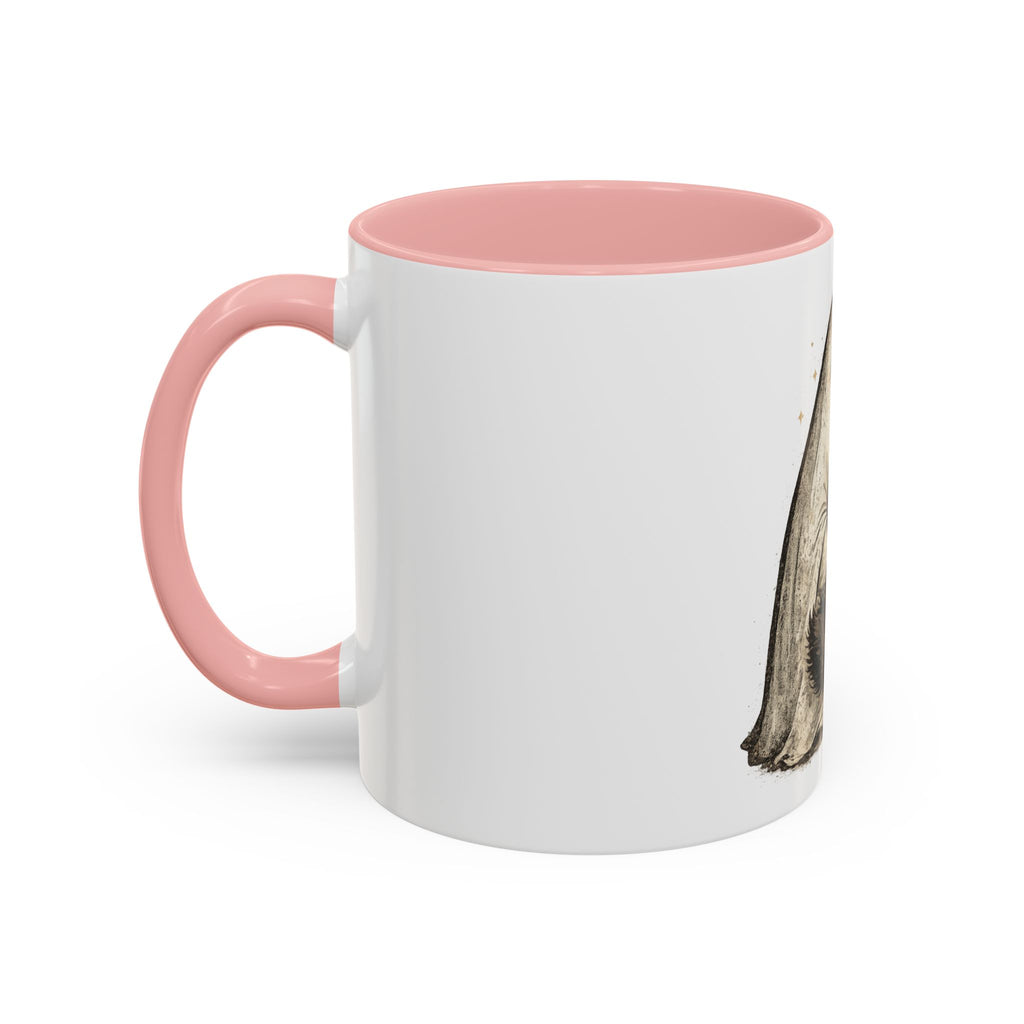 Ghost Hug Mug — Cute Ghost Holding Black Cat Accent Coffee Mug (11/15oz)