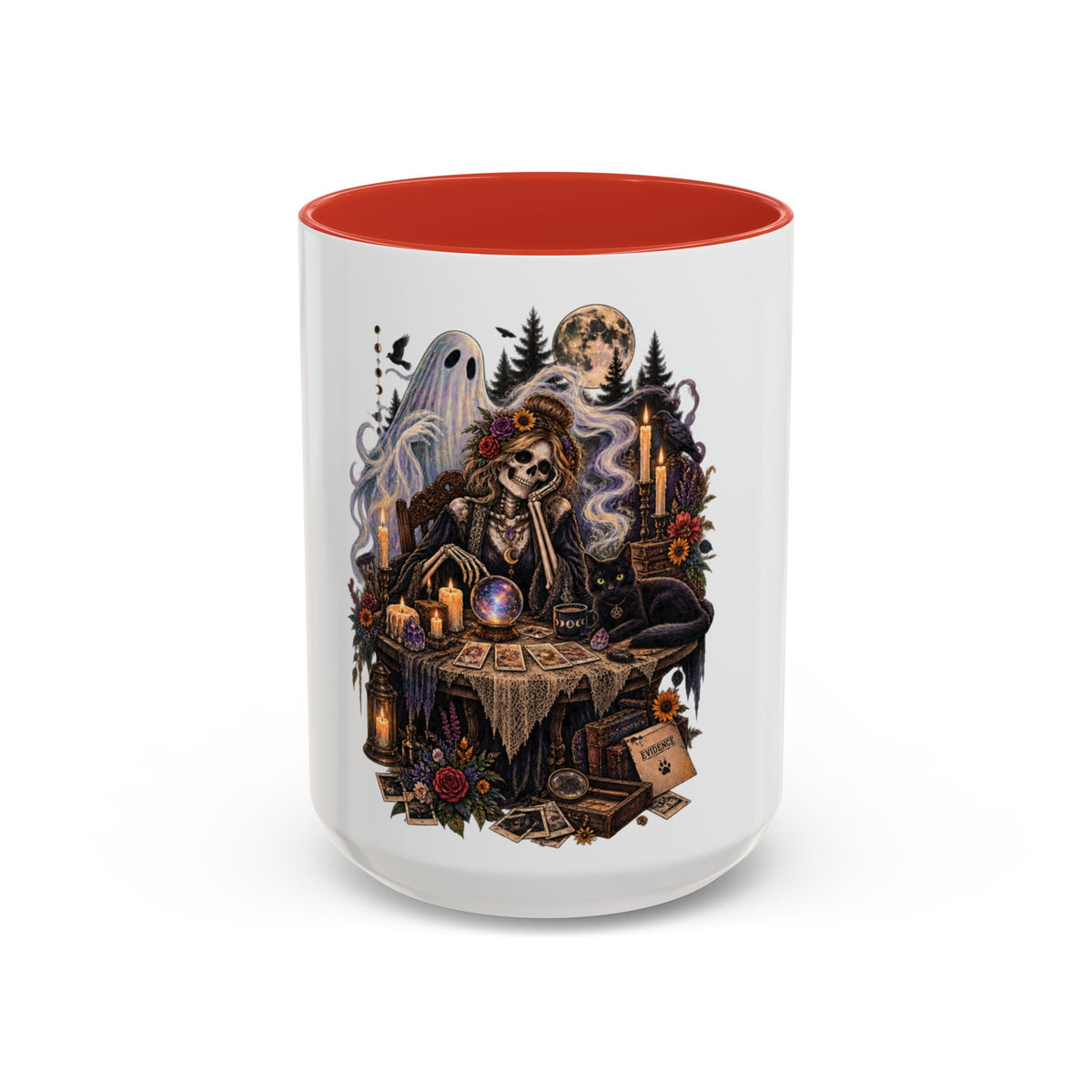 Witchy Halloween Coffee Mug – Spooky Seance Accent Mug (11/15oz)