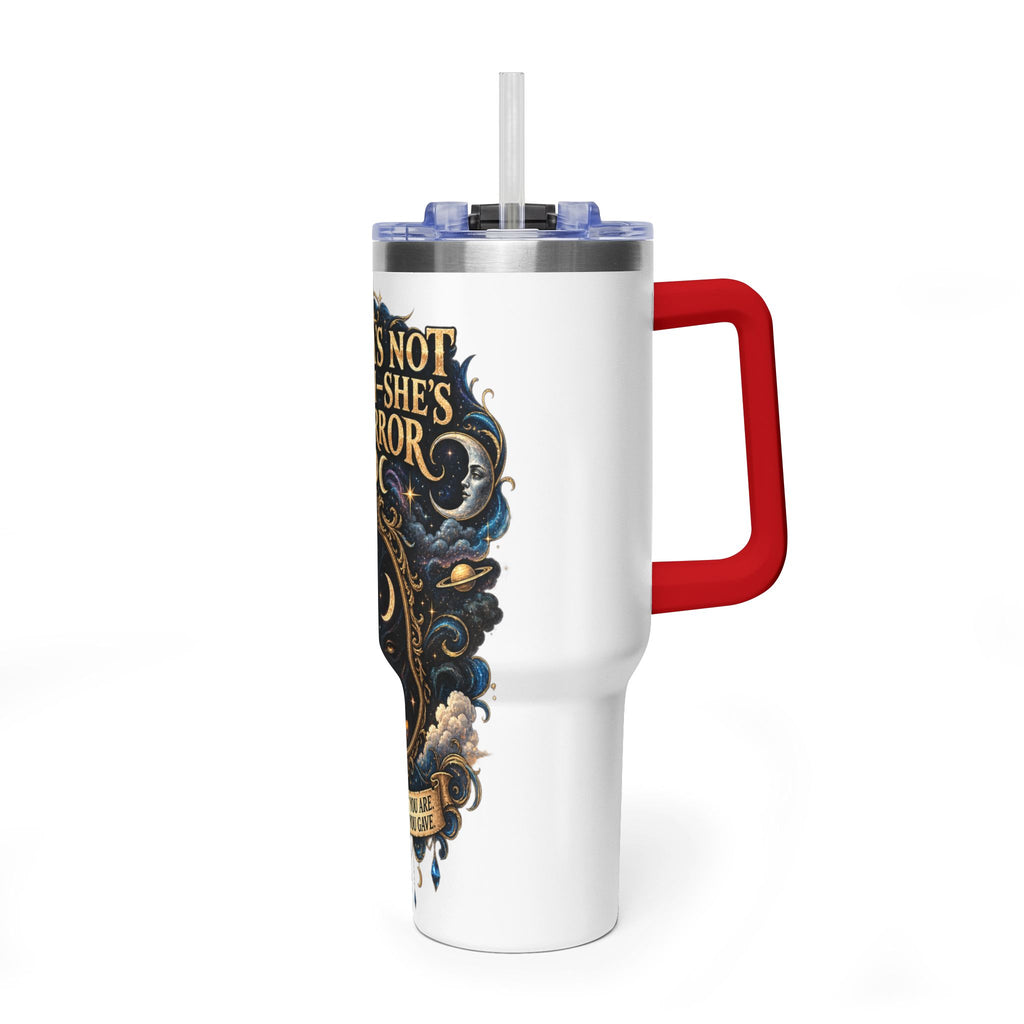 Karma Mirror 40oz Vacuum Tumbler – Celestial Sun & Moon Thermal Cup