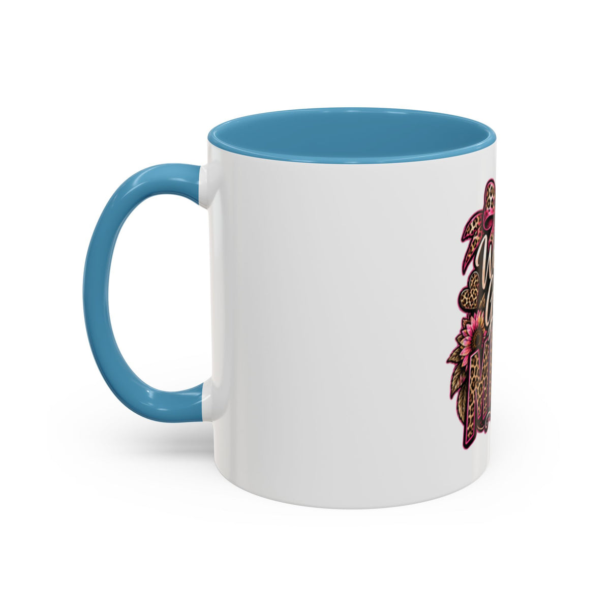 World's Greatest Mema Accent Coffee Mug – Leopard Pink Bow Gift for Grandma (11/15 oz)