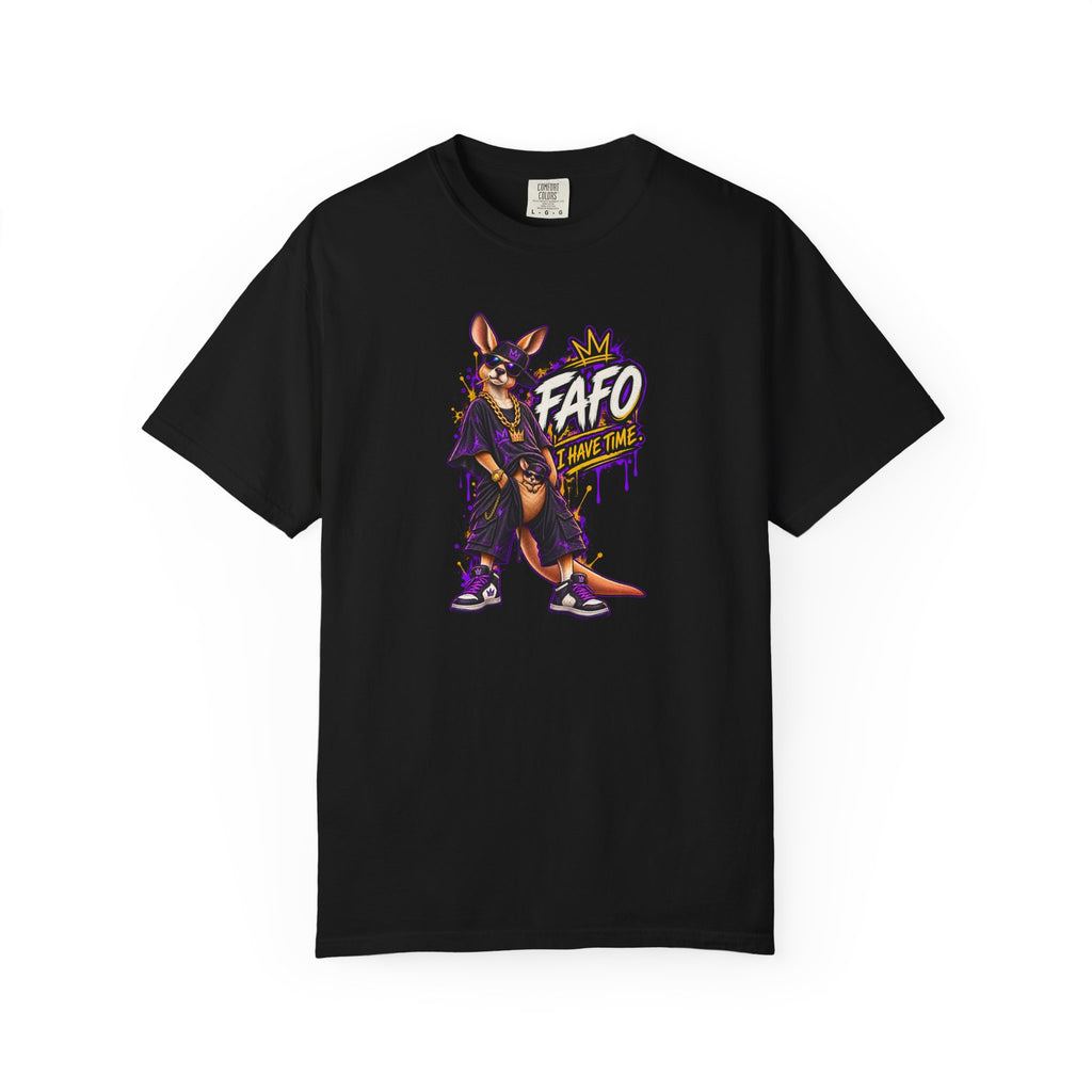 FAFO Kangaroo Graphic T-Shirt — Streetwear Retro Animal Design