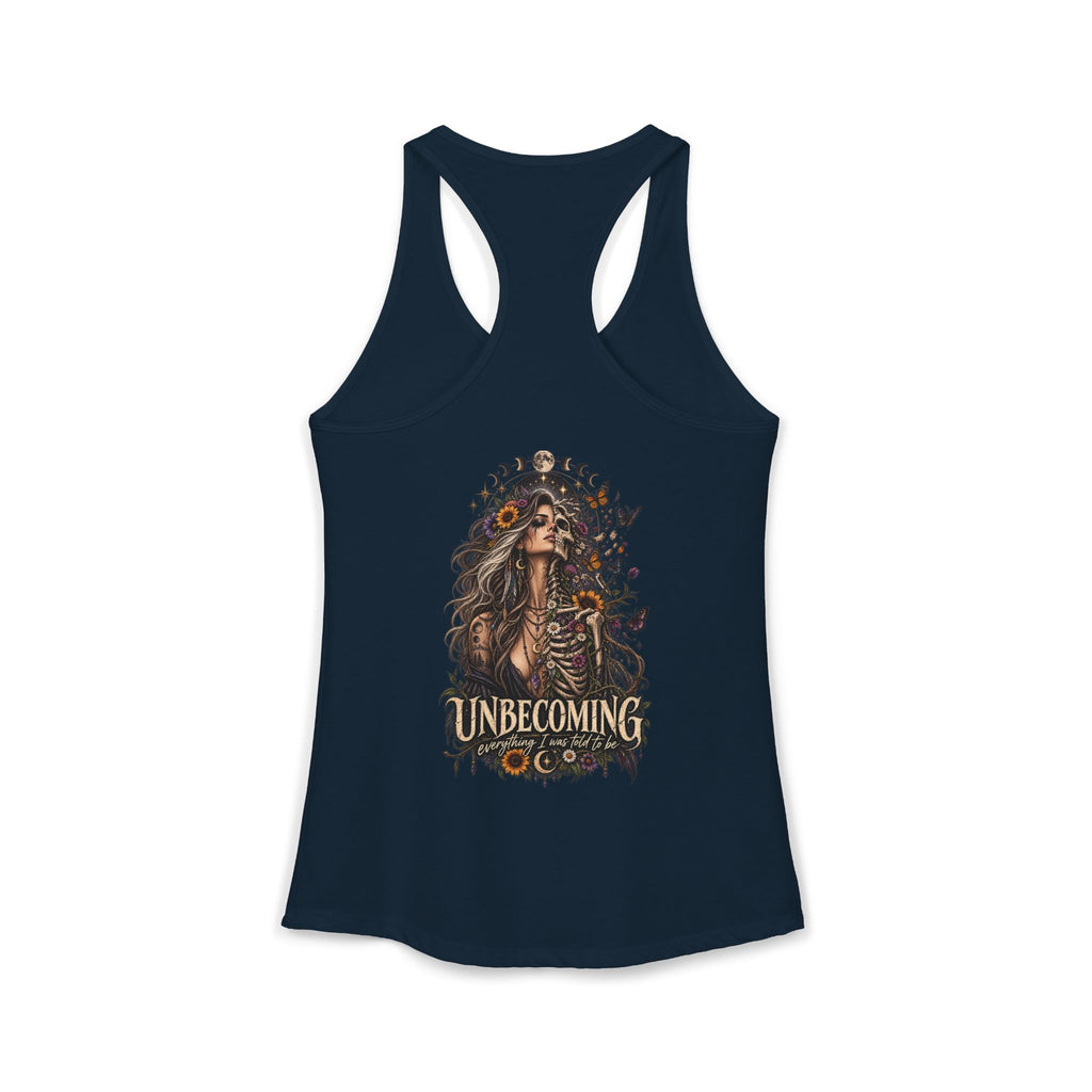 Unbecoming Woman Skeleton Gothic Tank
