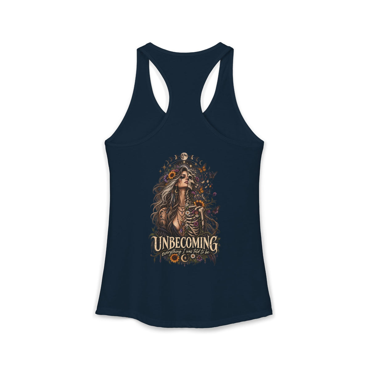 Unbecoming Woman Skeleton Gothic Tank