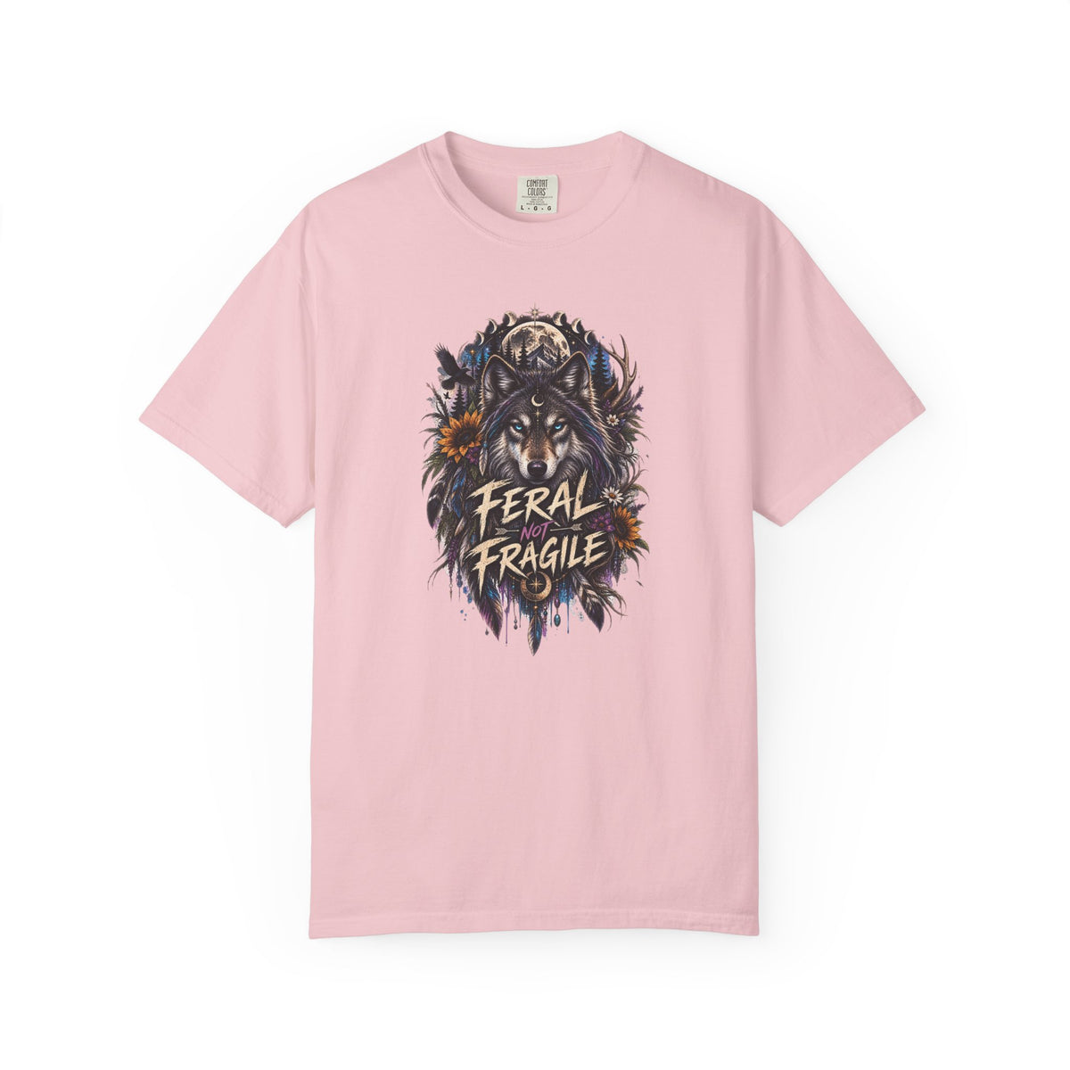 Feral Fragile Wolf T-Shirt — Vintage Wildlife Graphic Tee