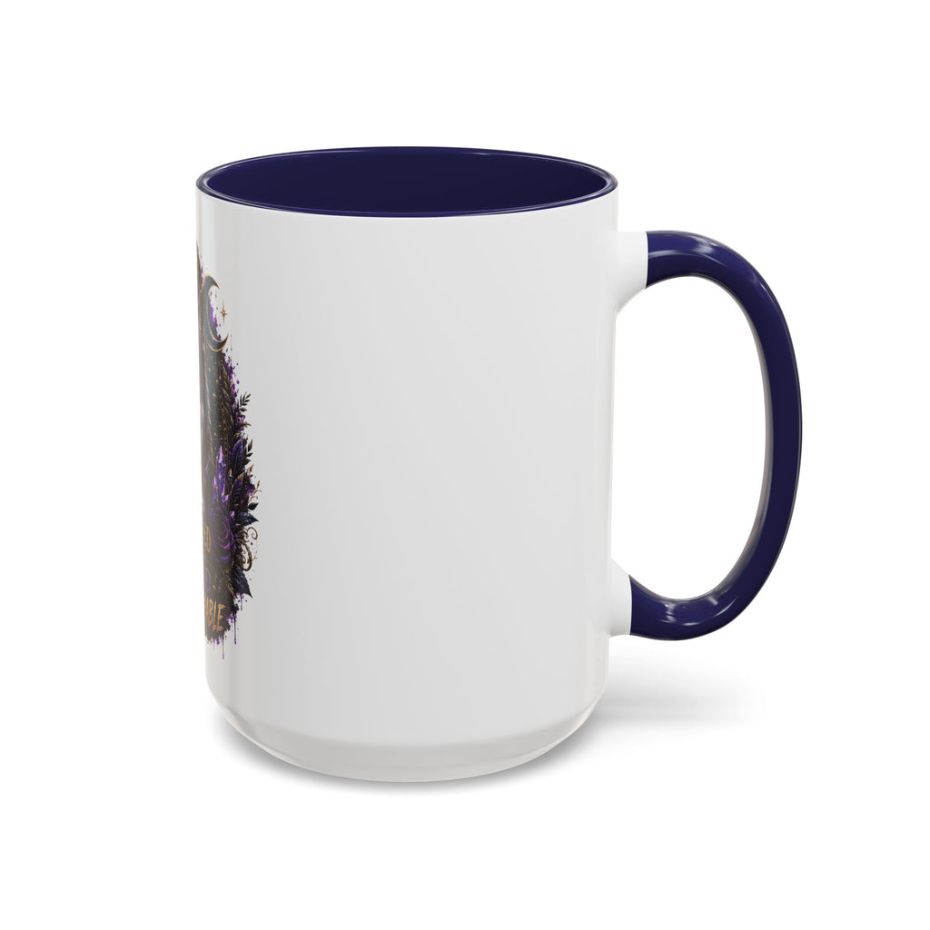 Protected, Guided & Unfuckwithable Wolf Coffee Mug — Spiritual Mystic Accent Mug (11/15oz)