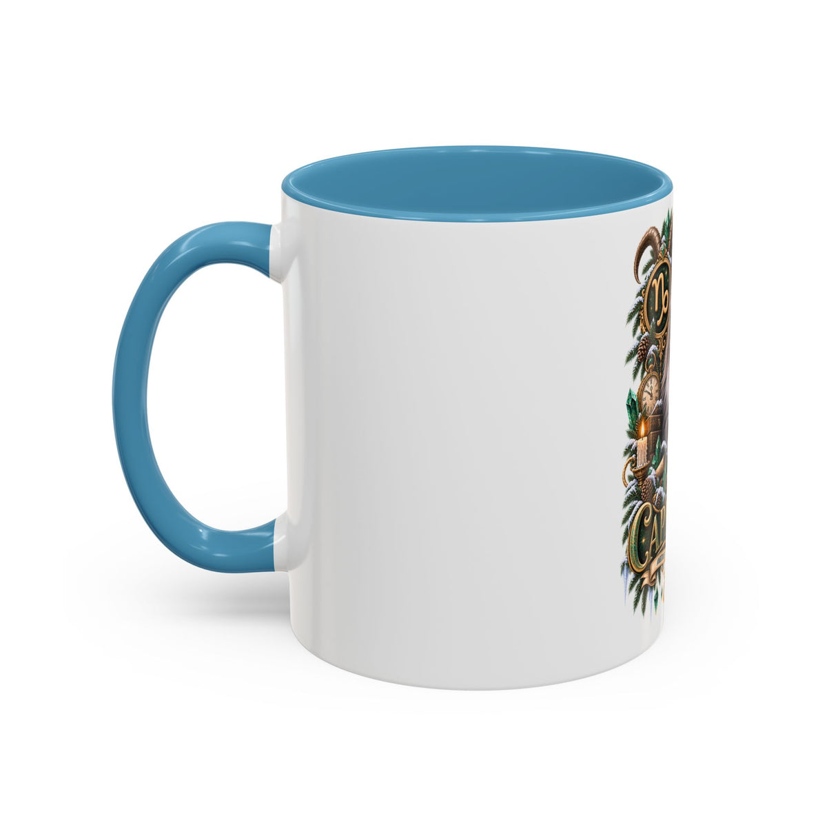 Capricorn Norwegian Forest Zodiac Cat Accent Coffee Mug – Astrology Cat Gift (11/15 oz)