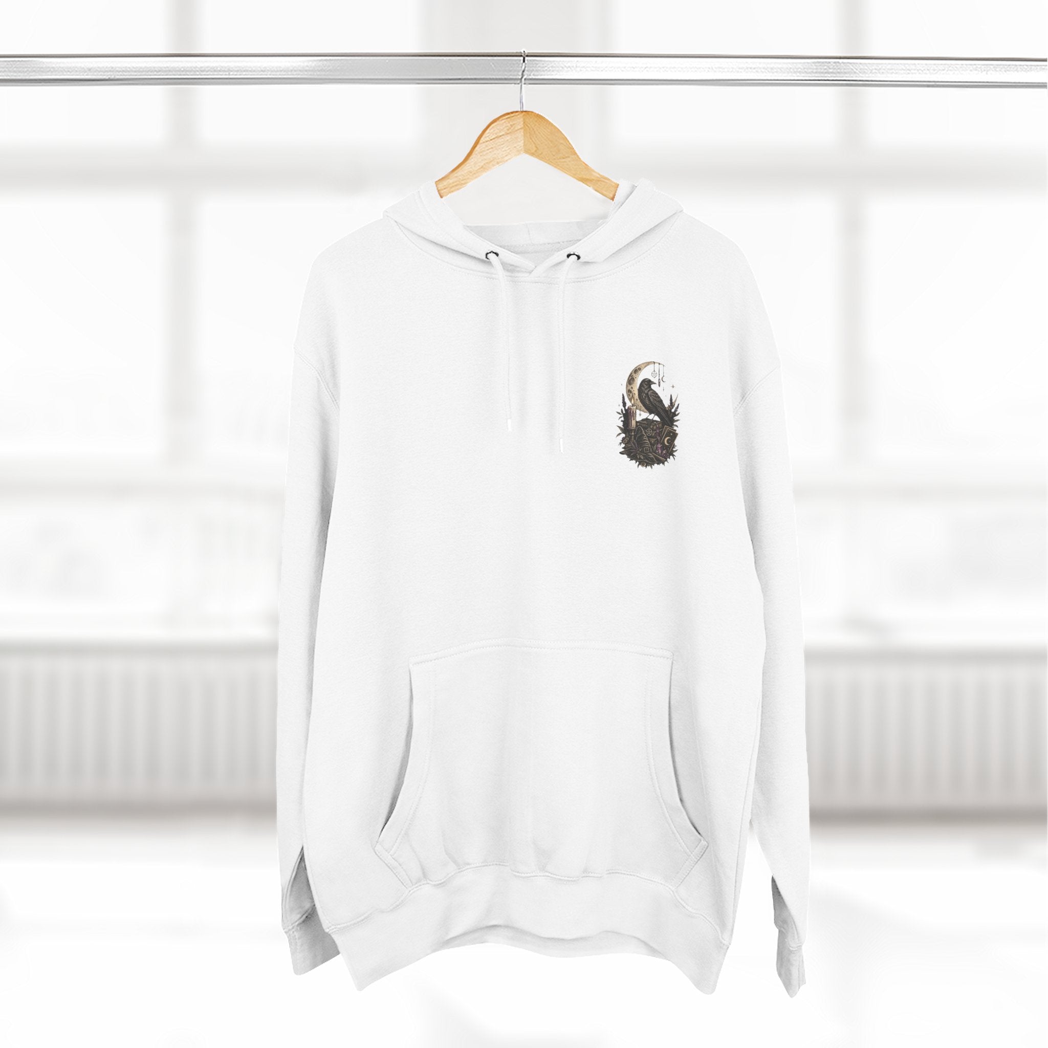 Witchy Trio Graphic Hoodie – 'Girls Will Be Girls' Vintage Moonback Sweatshirt