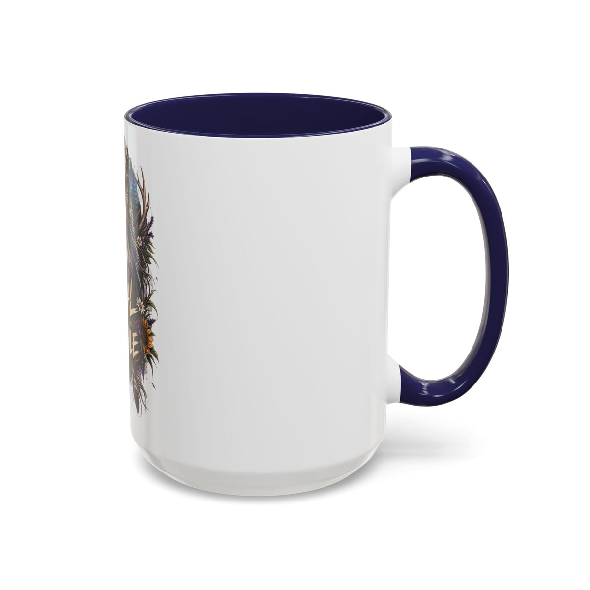 Feral Not Fragile Wolf Accent Coffee Mug (11oz & 15oz)