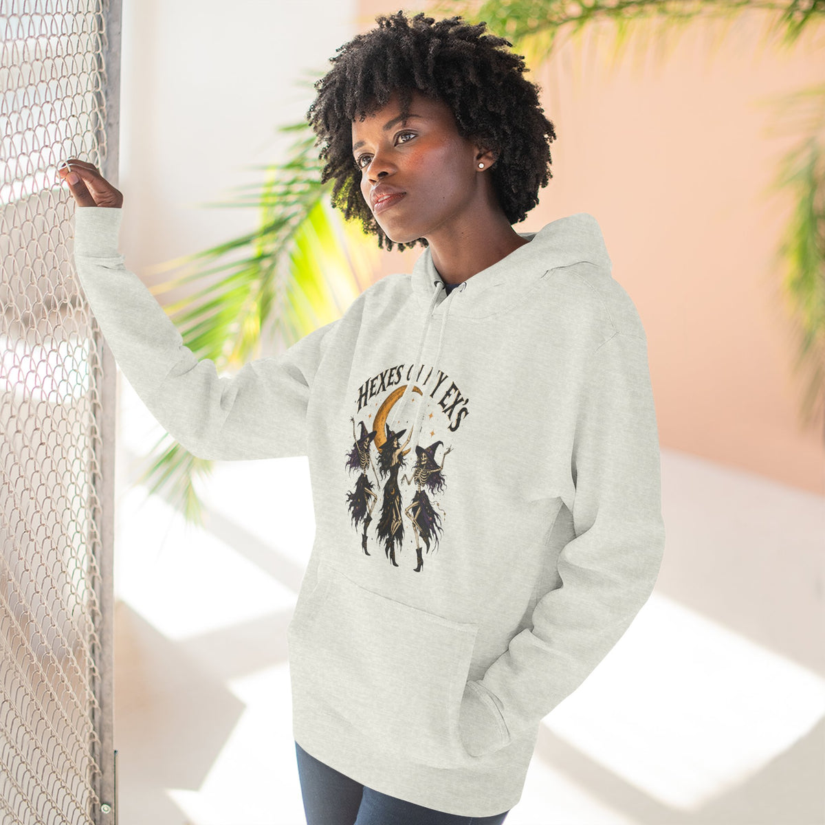 Hexes On My Exes Hoodie — Witchy Witchcraft Graphic Fleece Pullover