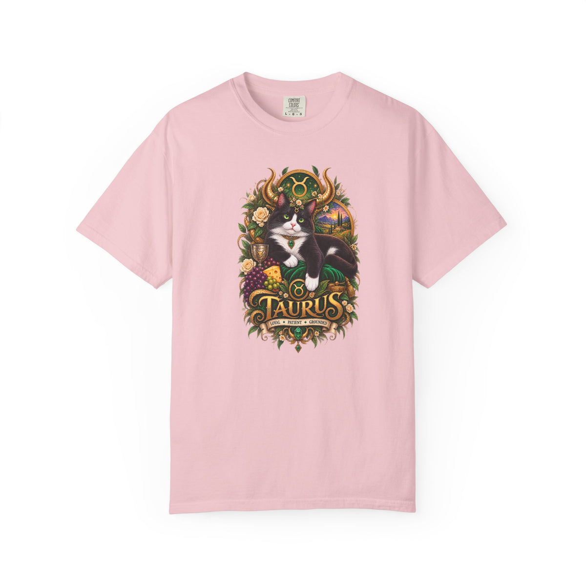 Taurus Tuxedo Cat Zodiac T-Shirt — Astrological Taurus Graphic Tee