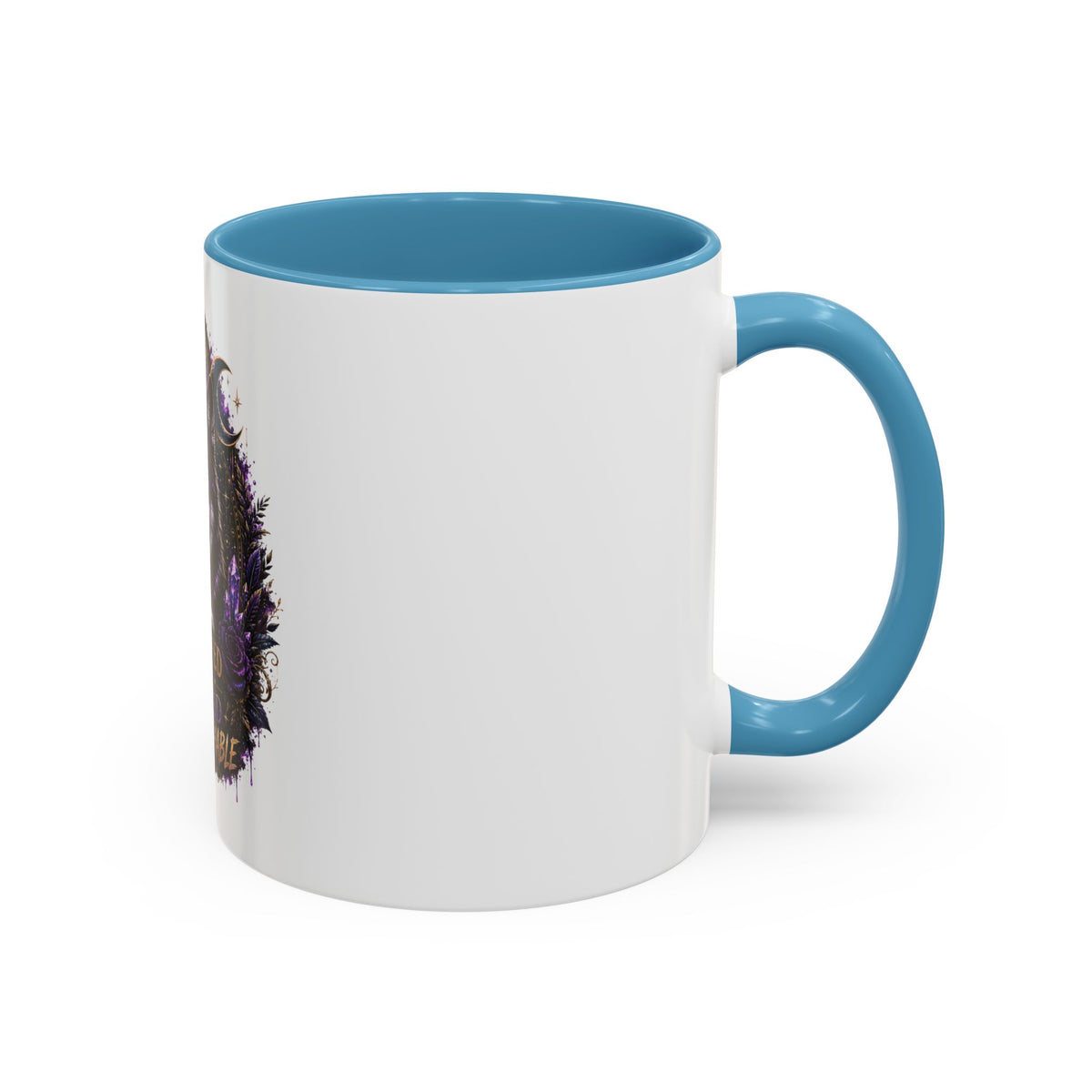 Protected, Guided & Unfuckwithable Wolf Coffee Mug — Spiritual Mystic Accent Mug (11/15oz)
