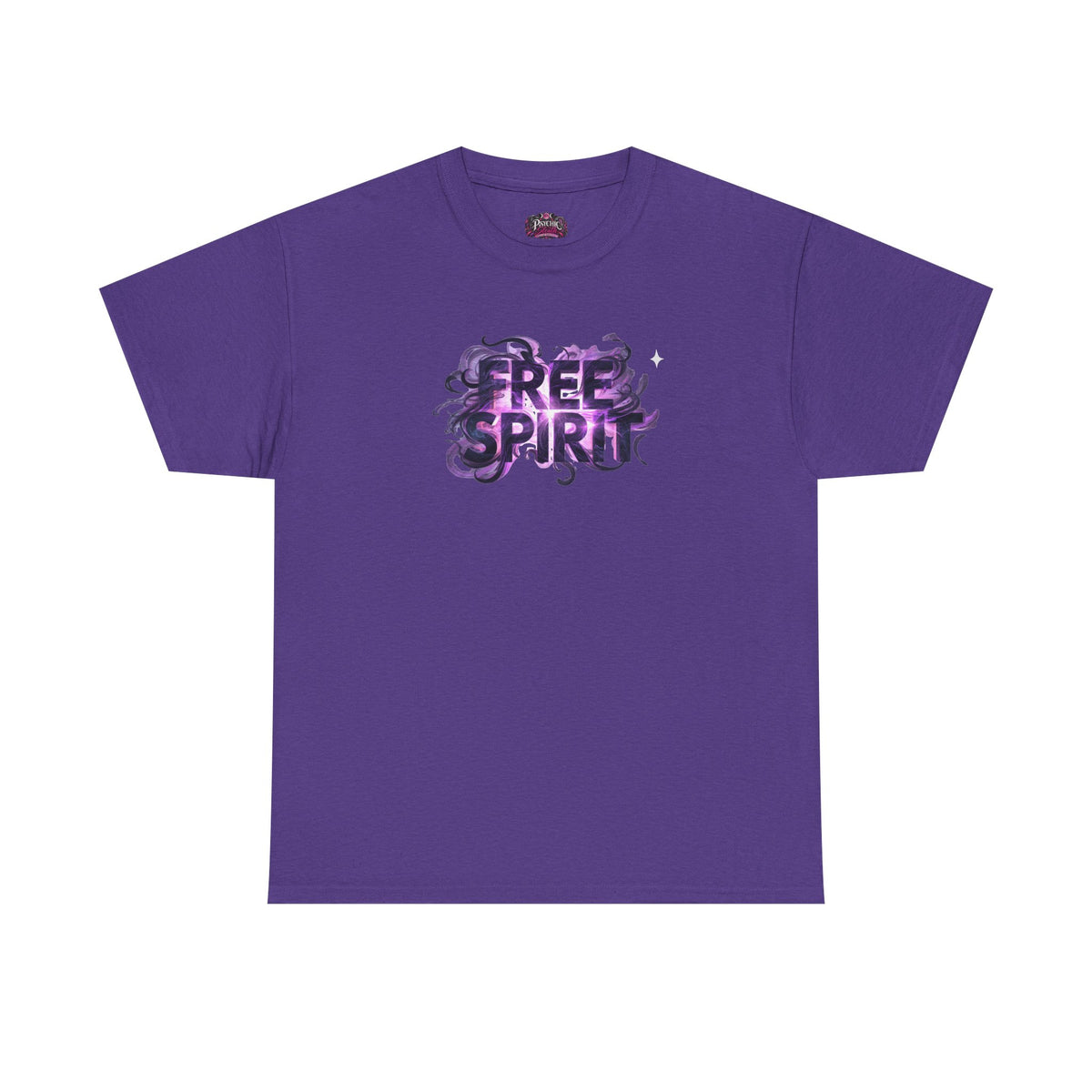 Free Spirit Tee — Purple Galaxy Wings Graphic T-Shirt