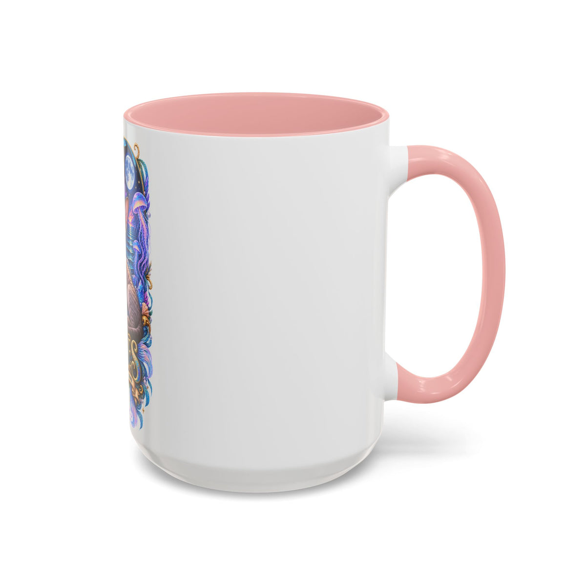 Pisces Devon Rex Cat Accent Coffee Mug — Zodiac Astrology Ceramic Mug (11/15oz)