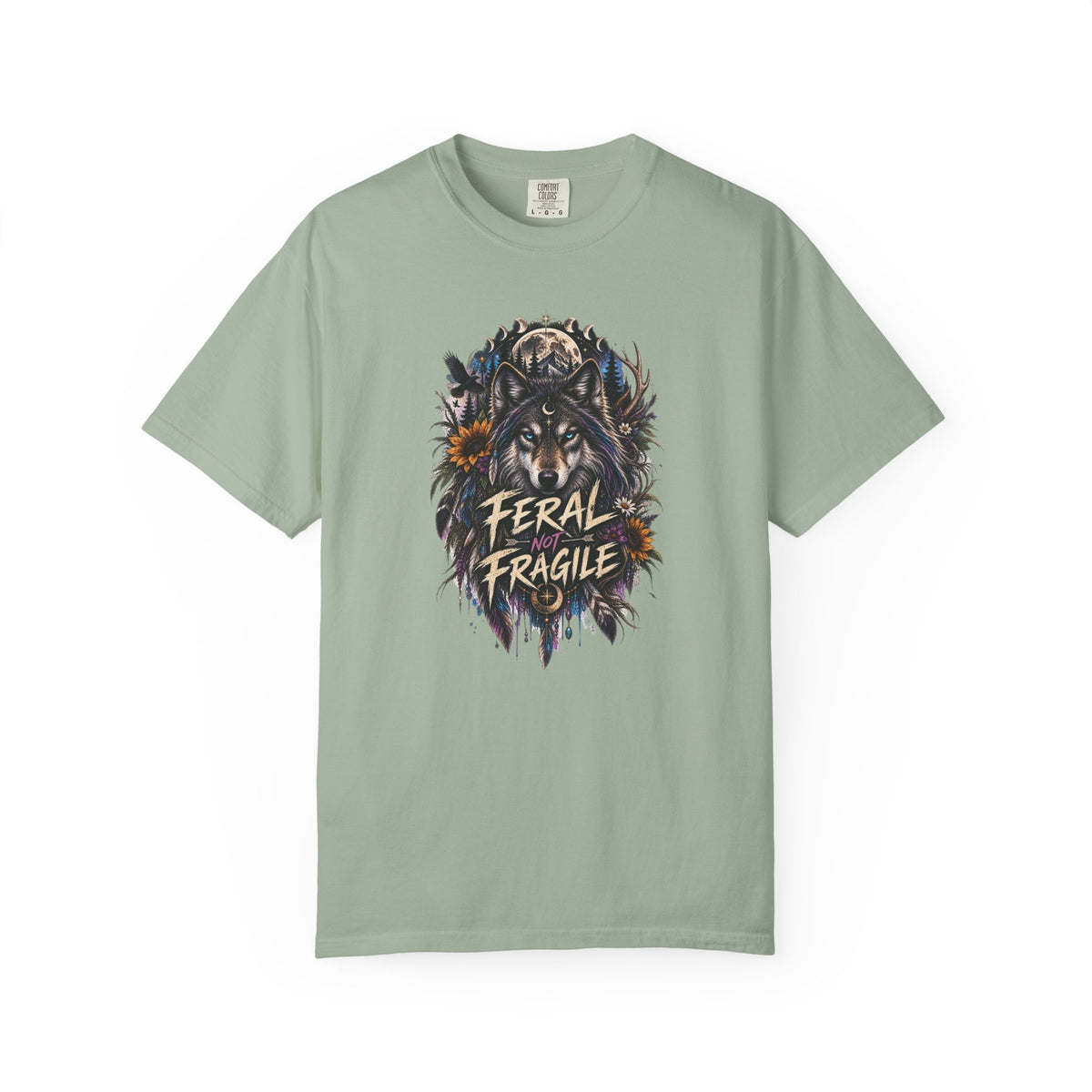 Feral Fragile Wolf T-Shirt — Vintage Wildlife Graphic Tee