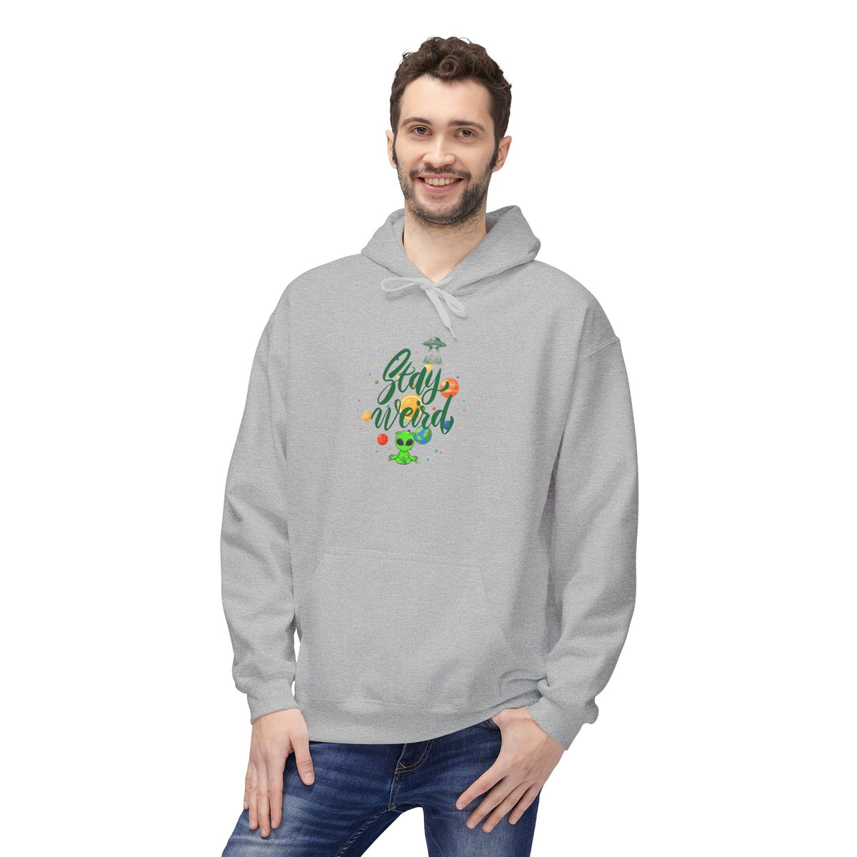 Stay weird Classic Alien Hoodie