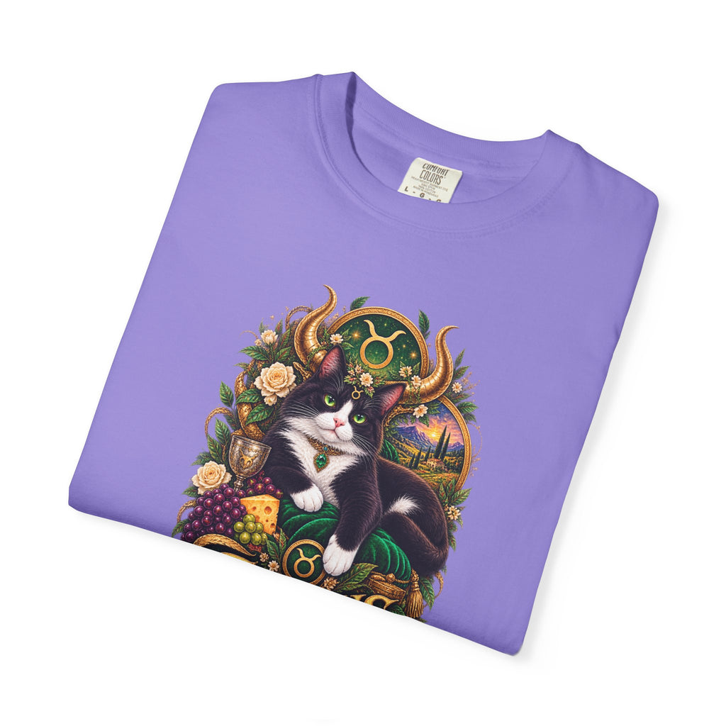 Taurus Tuxedo Cat Zodiac T-Shirt — Astrological Taurus Graphic Tee