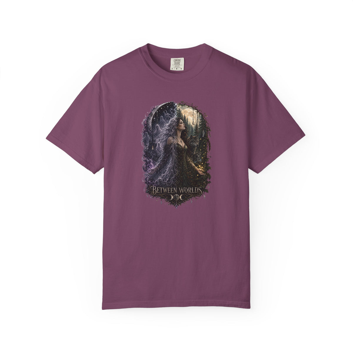 Fantasy Forest T-Shirt — "Between Worlds" Witchy Art Tee