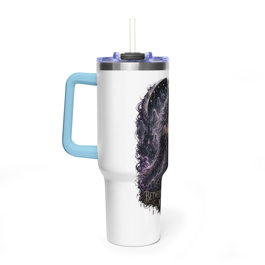 40oz Vacuum Tumbler — "Between Worlds" Mystical Forest Goddess Design