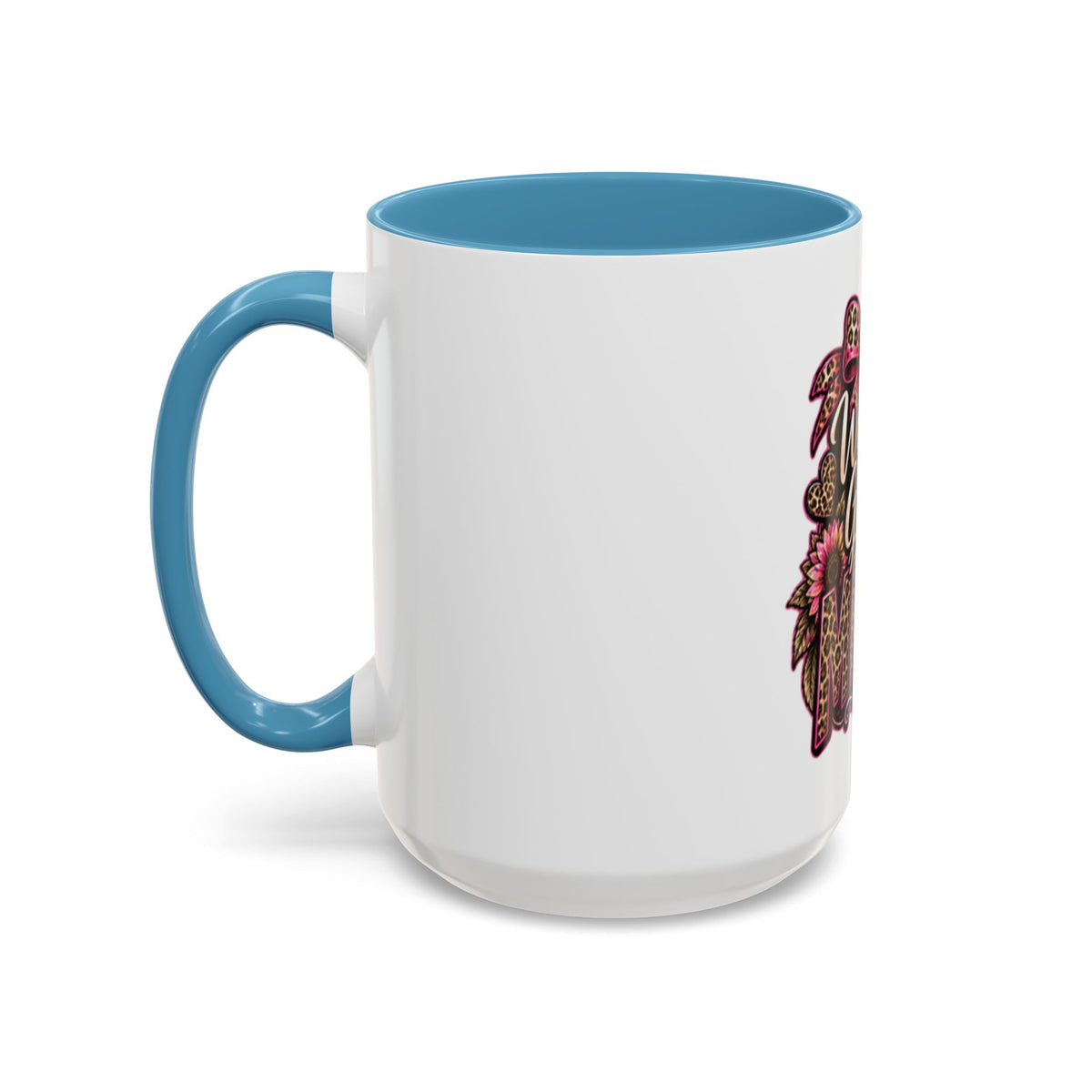 World's Greatest Mema Accent Coffee Mug – Leopard Pink Bow Gift for Grandma (11/15 oz)