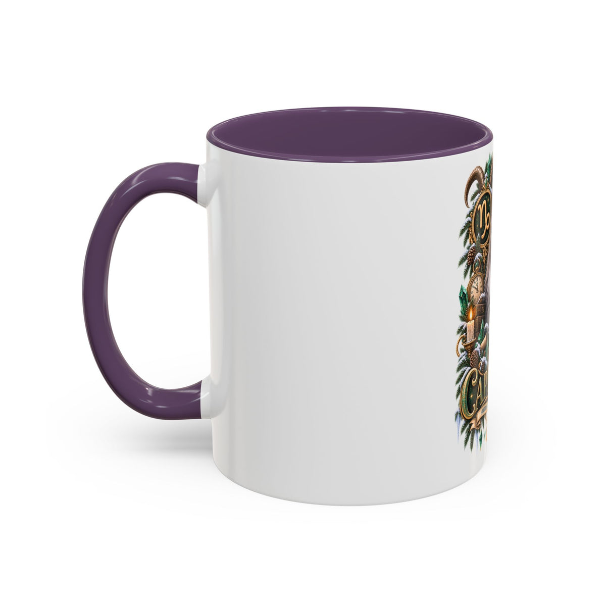 Capricorn Norwegian Forest Zodiac Cat Accent Coffee Mug – Astrology Cat Gift (11/15 oz)