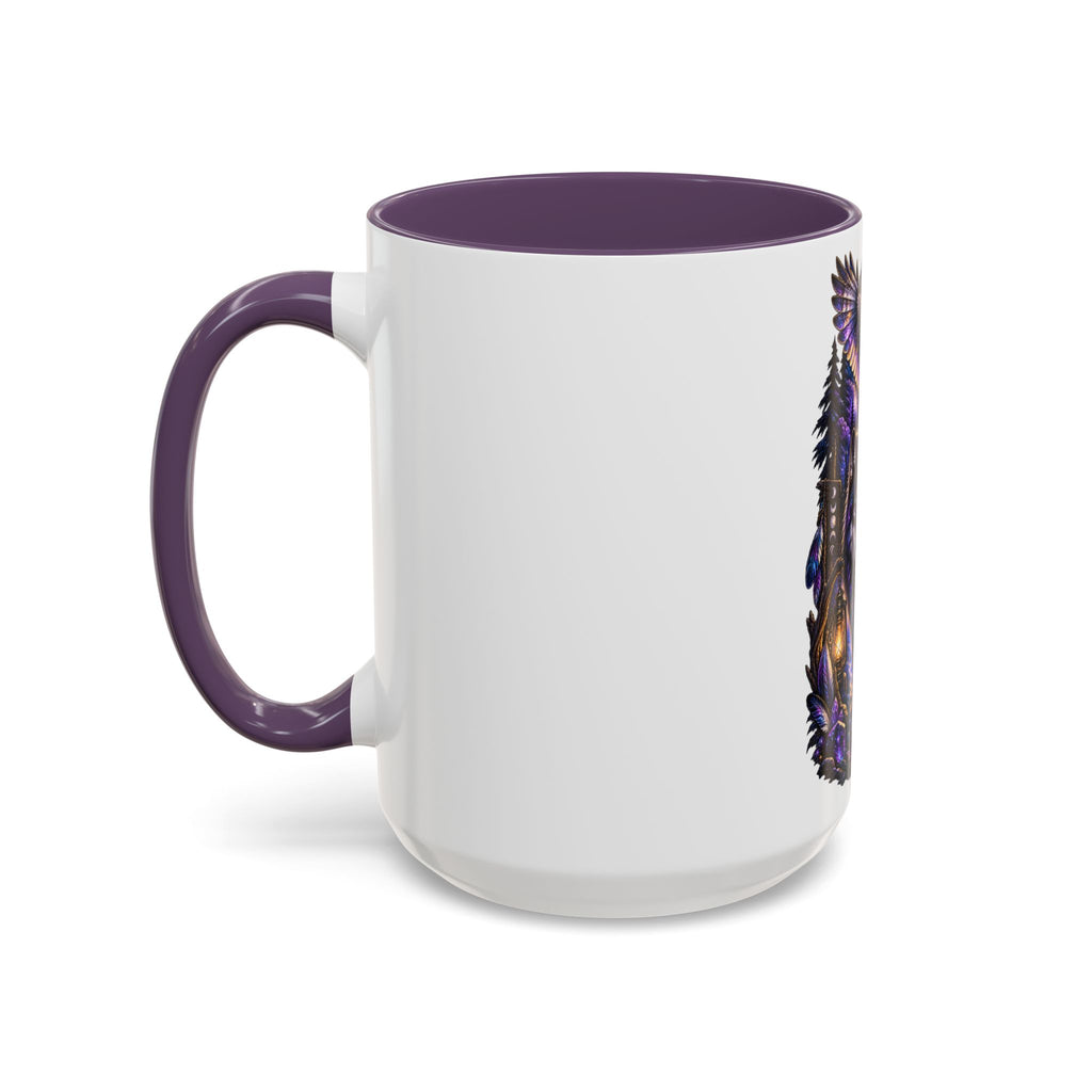 Guided by the Unseen Coffee Mug — Wolf & Owl Spirit Animal Accent Mug (11/15oz)