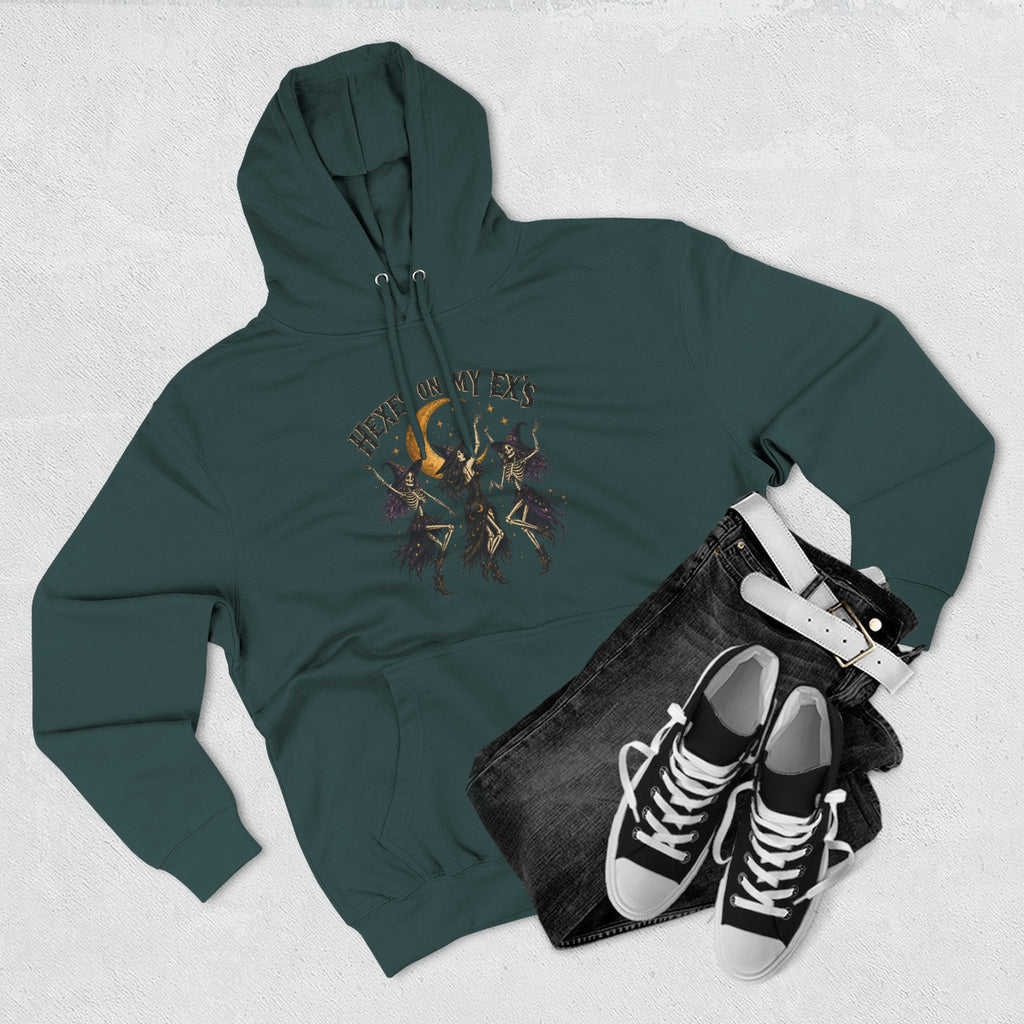 Hexes On My Exes Hoodie — Witchy Witchcraft Graphic Fleece Pullover