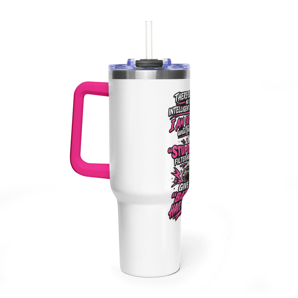 40oz Thermal Tumbler – Funny "Out of Order" Battery Joke Travel Mug