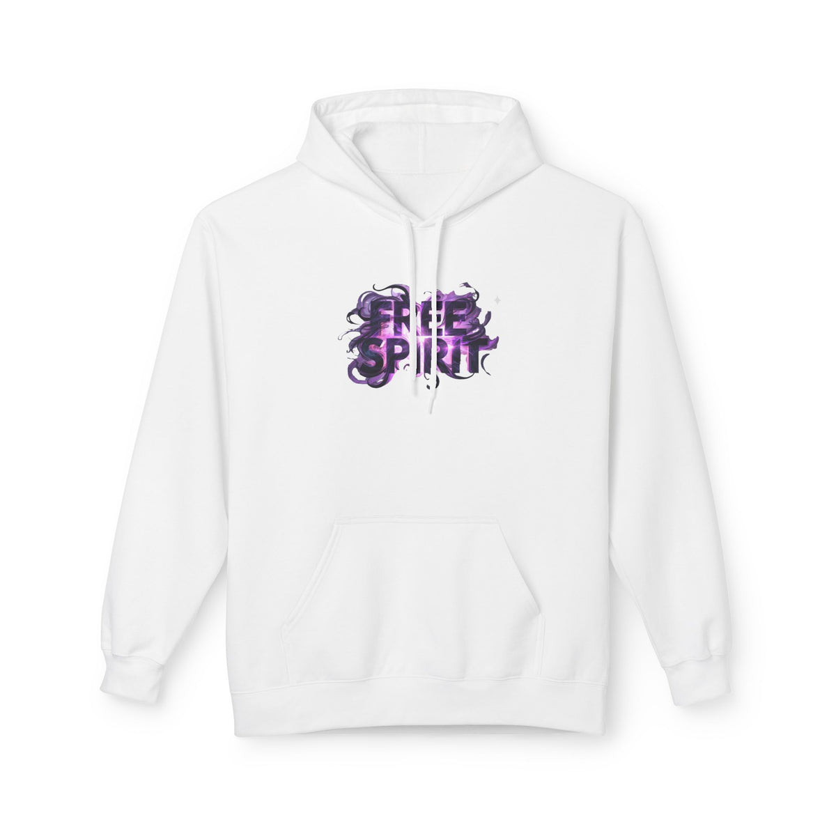 Free Spirit Hoodie — Purple Galaxy Wing Graphic Pullover