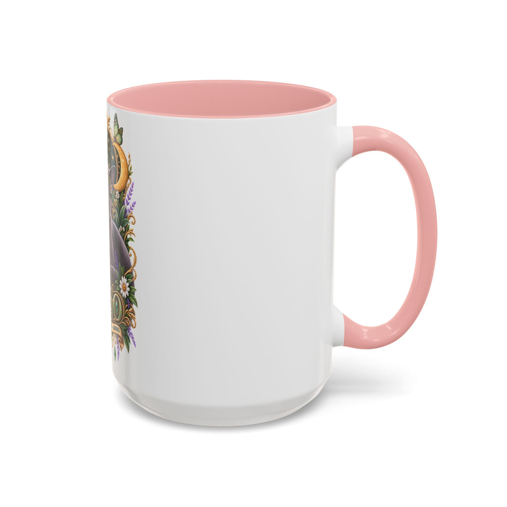 Virgo Russian Blue Cat Accent Coffee Mug — Zodiac Astrology Horoscope Gift (11/15 oz)