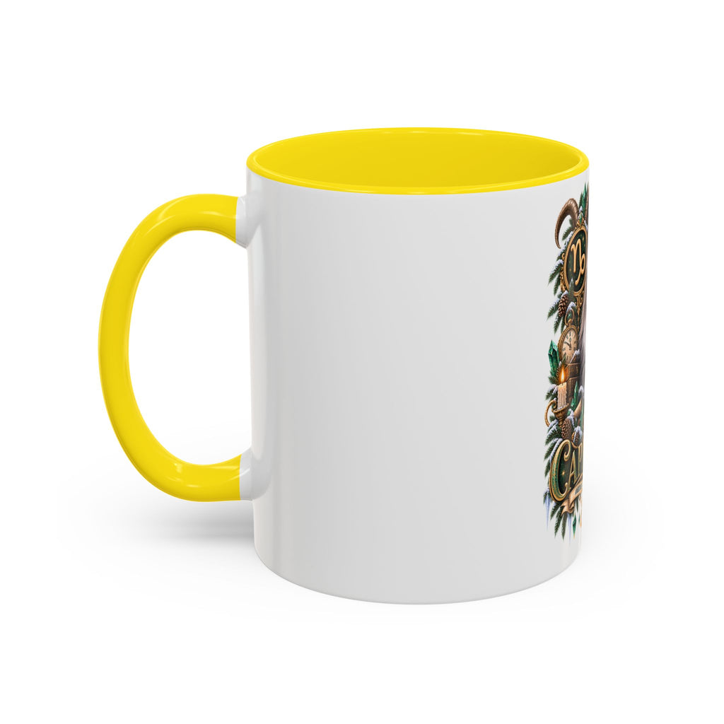 Capricorn Norwegian Forest Zodiac Cat Accent Coffee Mug – Astrology Cat Gift (11/15 oz)