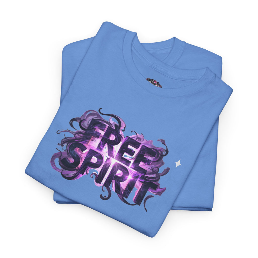 Free Spirit Tee — Purple Galaxy Wings Graphic T-Shirt