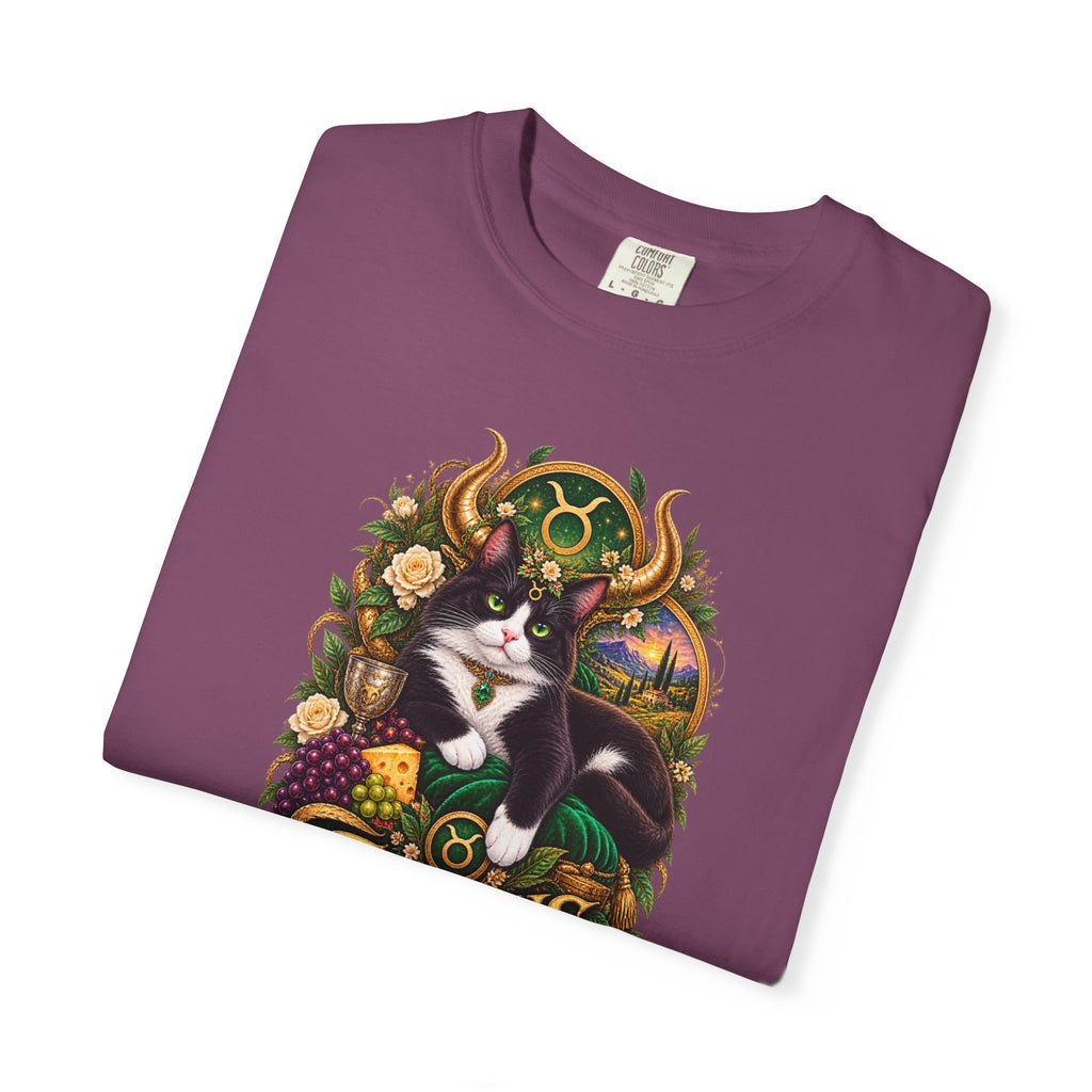 Taurus Tuxedo Cat Zodiac T-Shirt — Astrological Taurus Graphic Tee