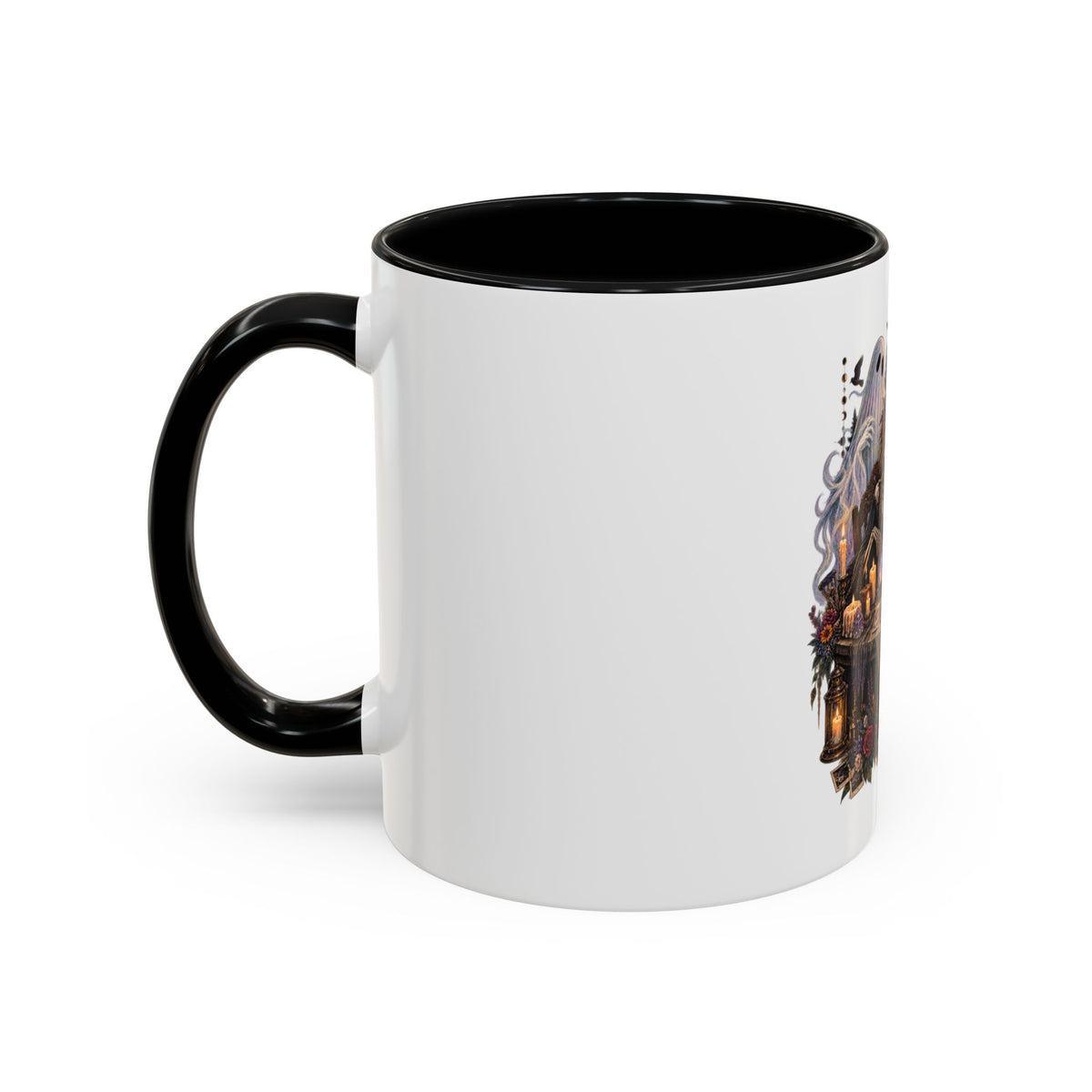 Witchy Halloween Coffee Mug – Spooky Seance Accent Mug (11/15oz)