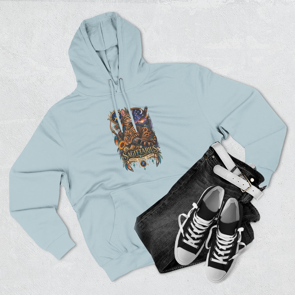 Sagittarius Bengal Zodiac Hoodie — Celestial Archer Constellation Graphic