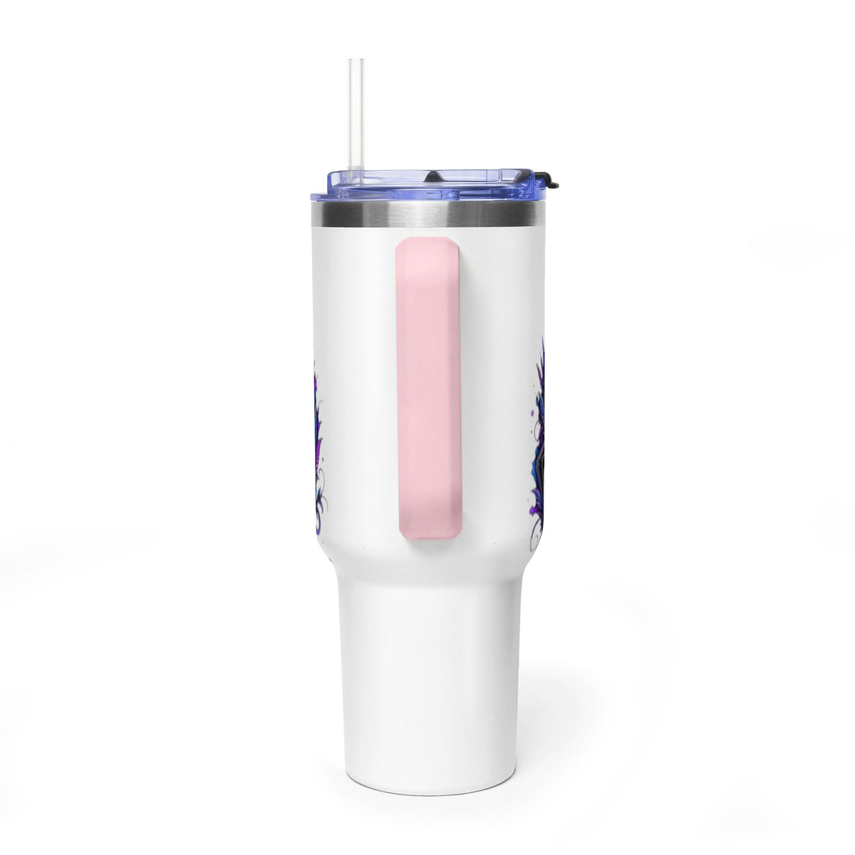 40oz Vacuum Tumbler – 'Trust the Signs' Moonlit Forest Design