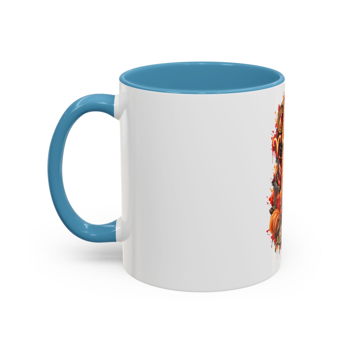 Aries Orange Tabby Cat Zodiac Coffee Mug – Cute Orange Tabby Astrology Accent Mug (11/15 oz)
