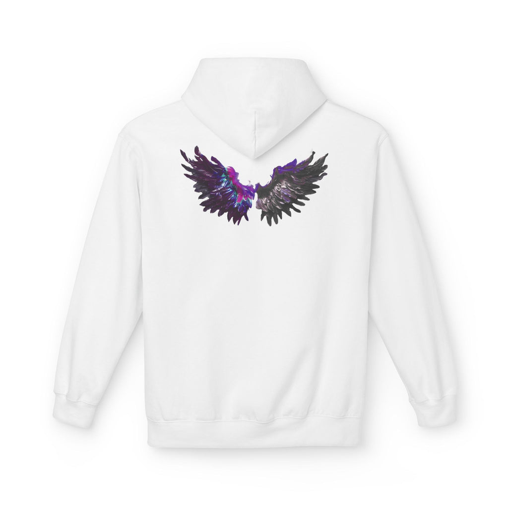 Free Spirit Hoodie — Purple Galaxy Wing Graphic Pullover